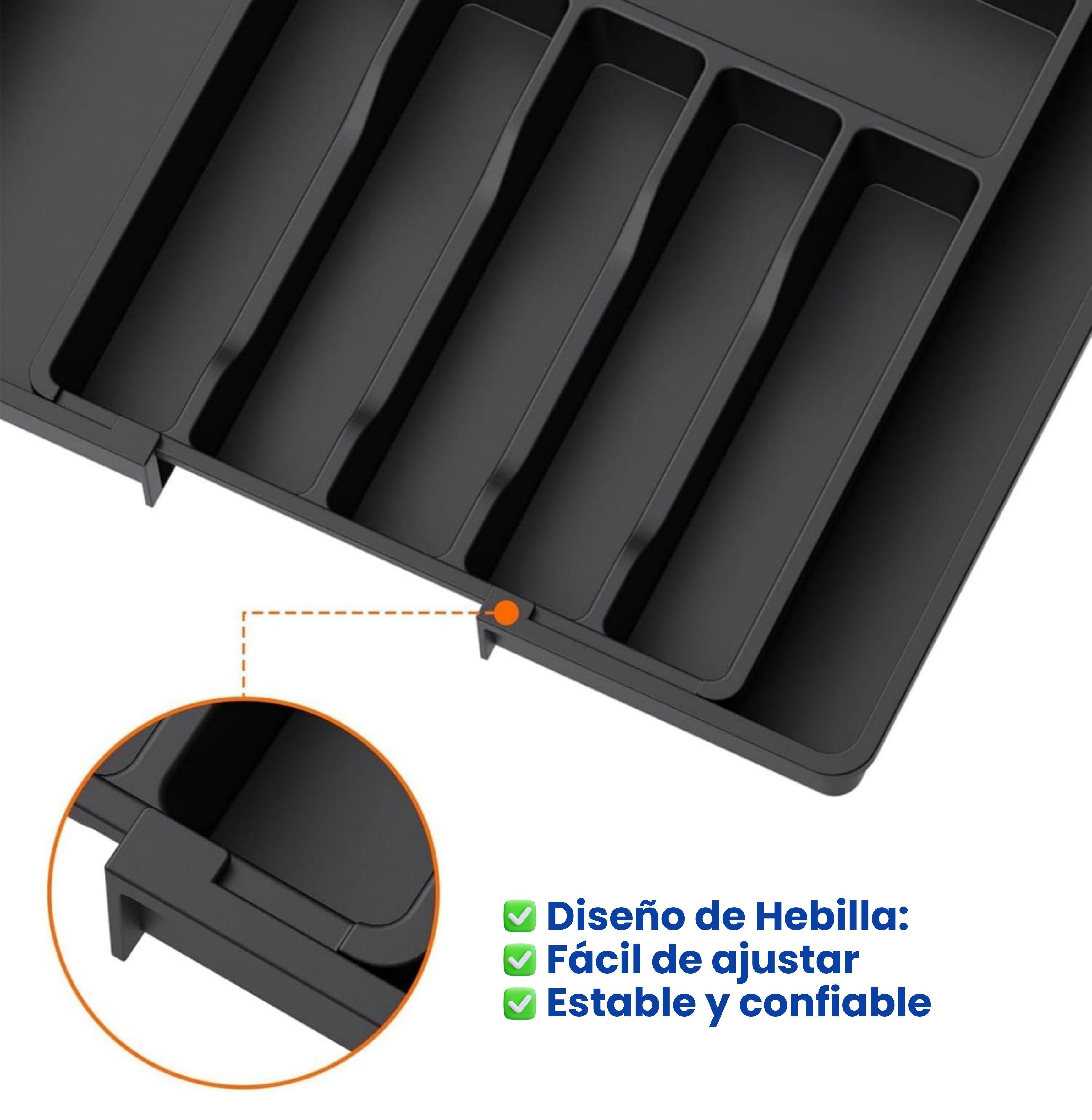 Organizador Ajustable Cubiertos Expandible 8 Compartimentos-3