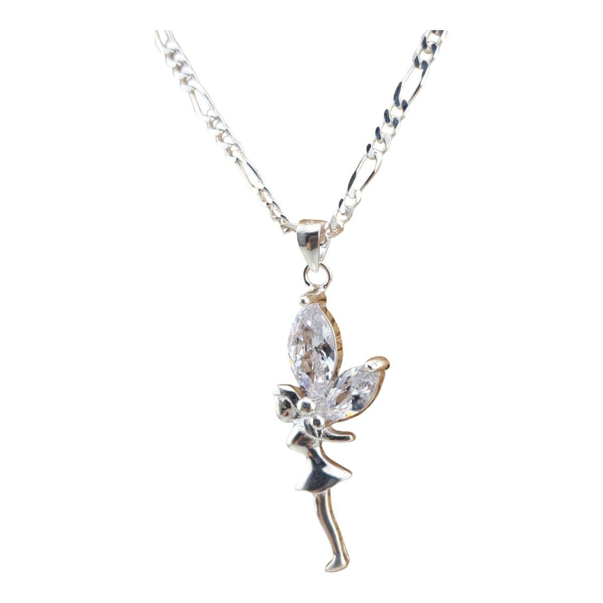 CADENA CON COLGANTE HADA EN PLATA ITALIANA 925-2
