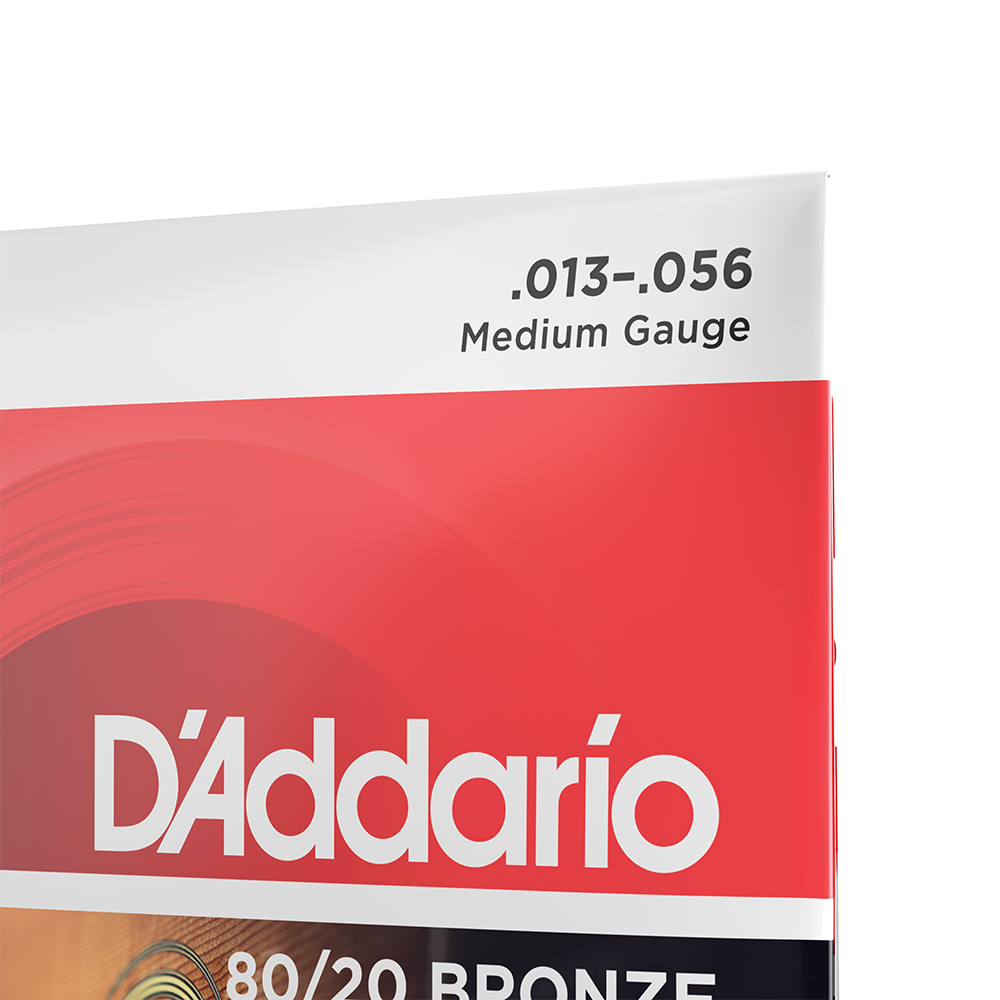 Set de cuerdas Guitarra 80/20 Bronze EJ12 Med Daddario-3