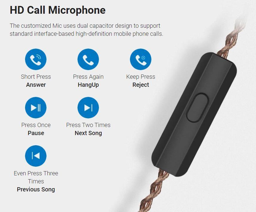 KZ Audífono ZSN PRO-MIC-4