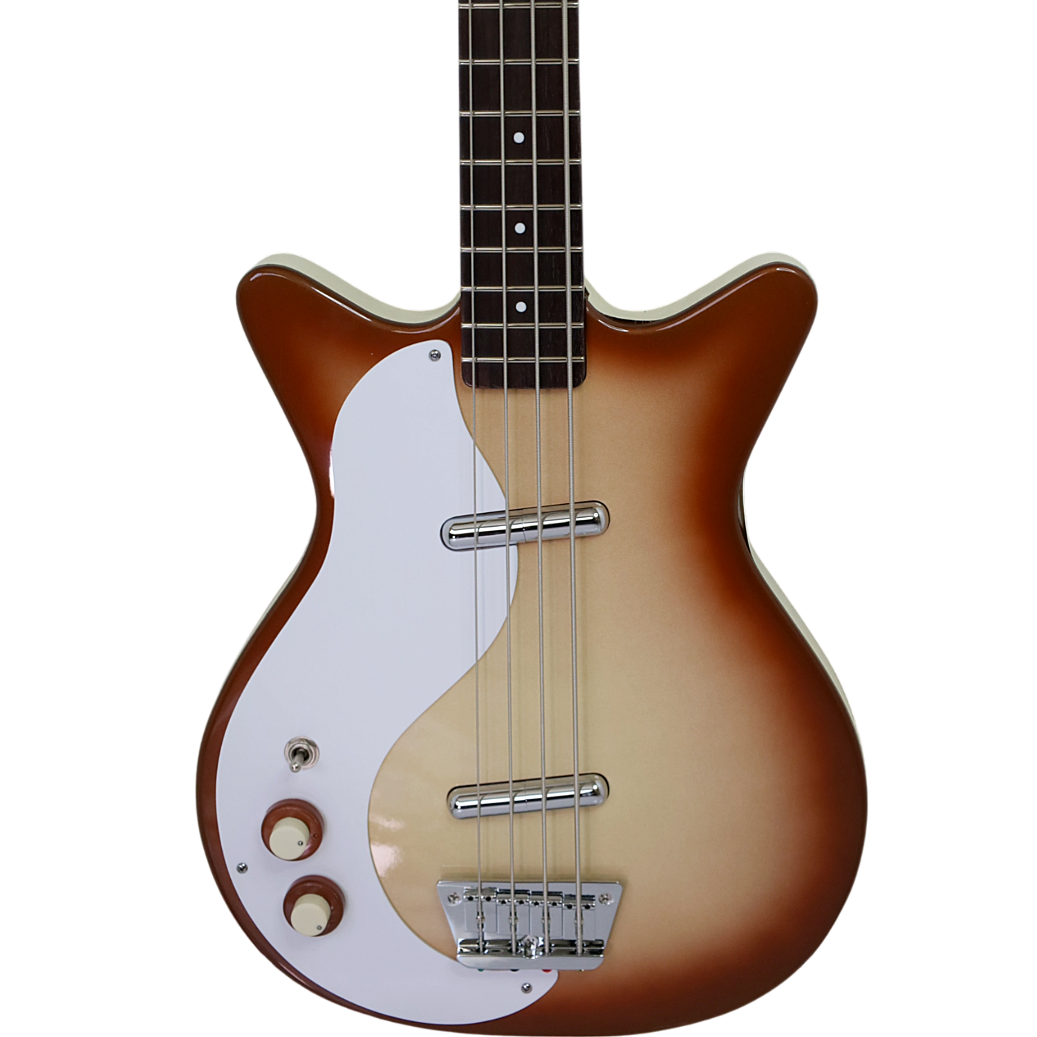 Bajo eléctrio Danelectro 59Dc Long scale Lefty Cooper Burst-2