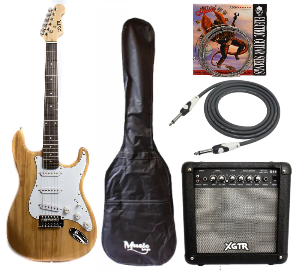 Full Pack Guitarra Eléctrica XGTR Natural-0