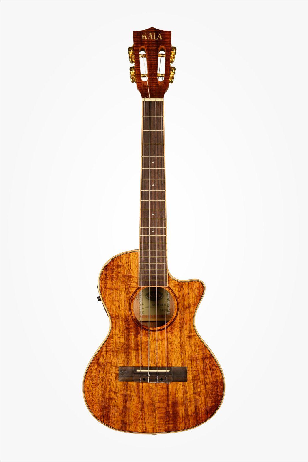 Ukelele Tenor Kala Hawaiian Koa Cutaway W/Eq Ka-Ktge-C-0