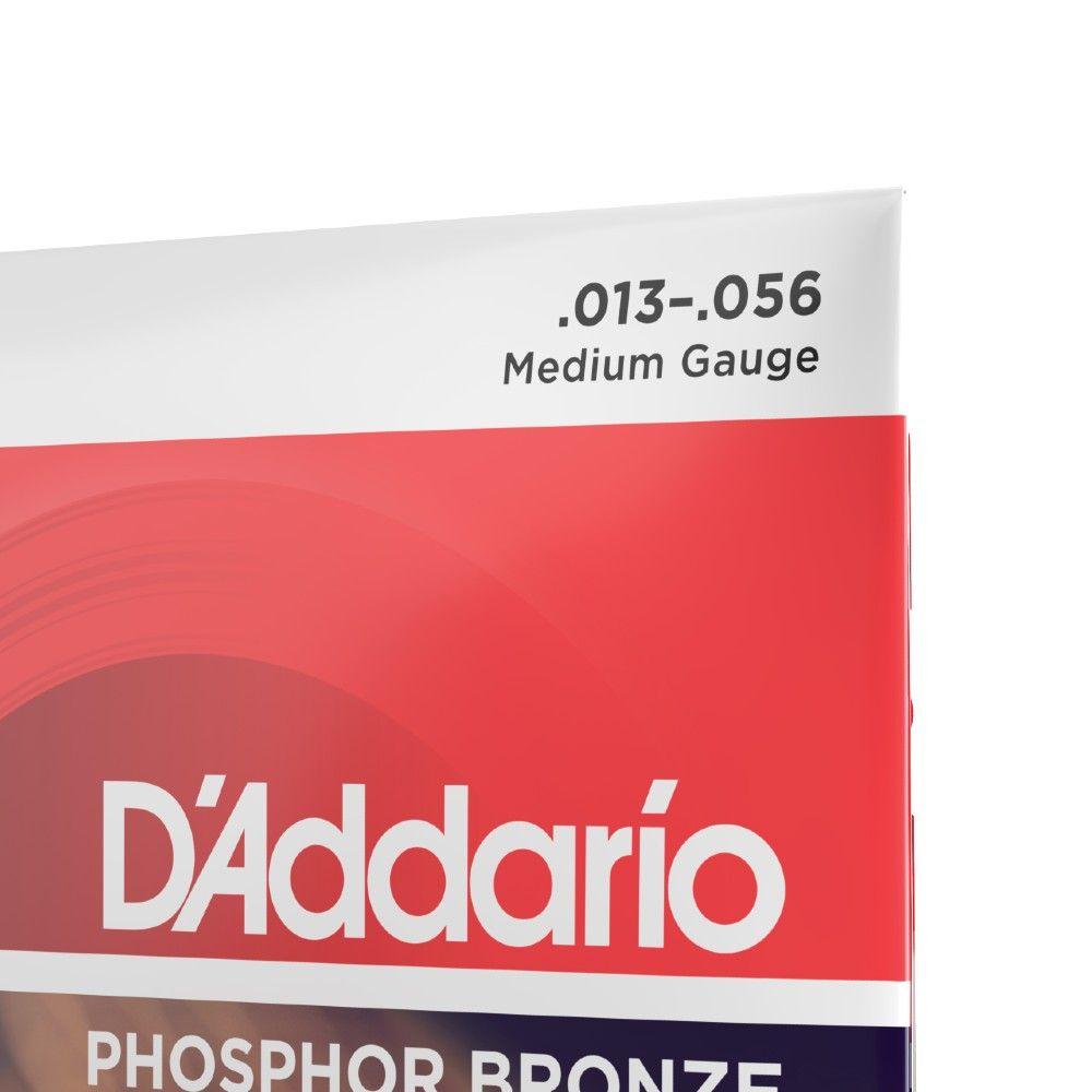 Set de cuerdas Guitarra Fósforo Bronze EJ17 Med Daddario-3
