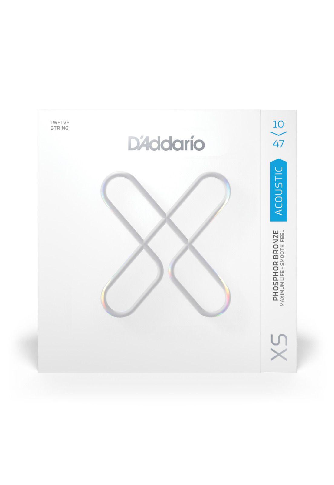 Set de cuerdas Guitarra Acústica Xs Pb X-LT 12 Str XSAPB1047-12 Daddario-2