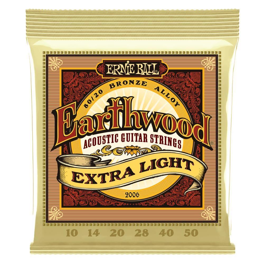 Set Ernie Ball para Guitarra Acústica Earthwood Bronce 10–50-0