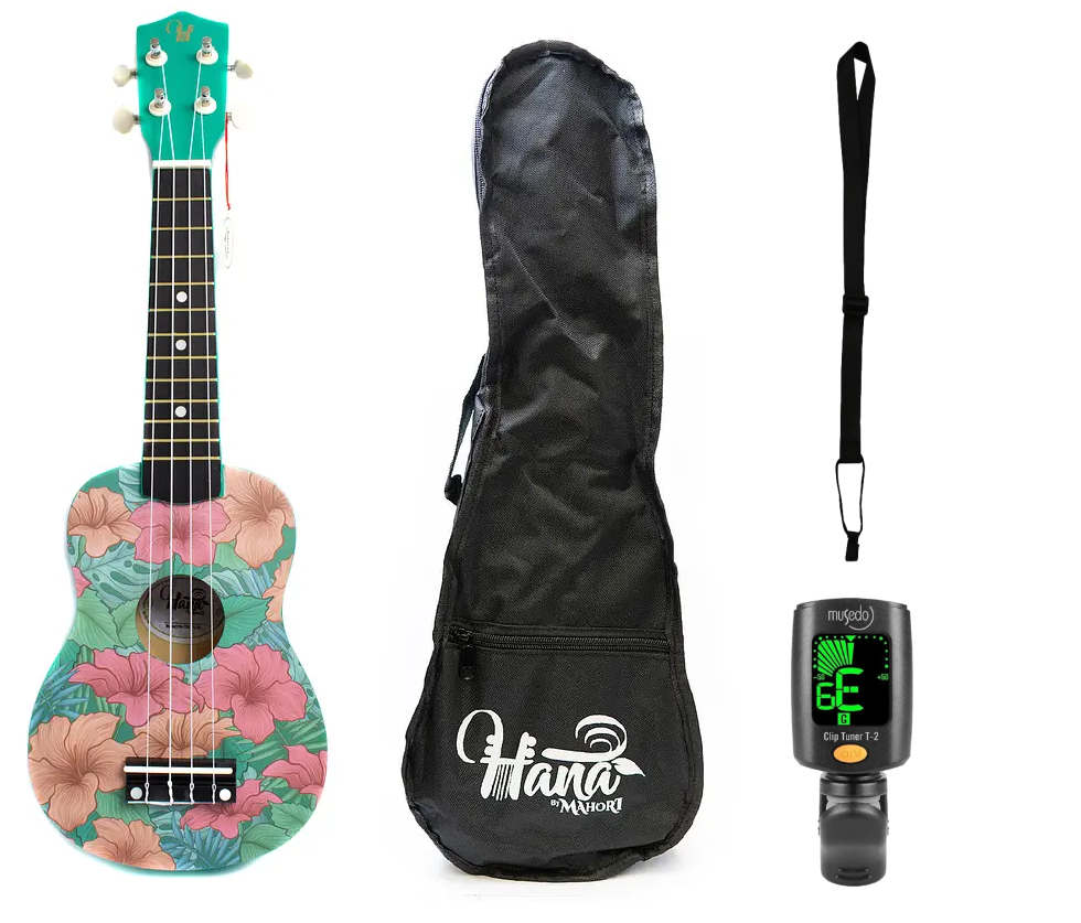 Pack Ukelele Soprano Hana Tropical-0