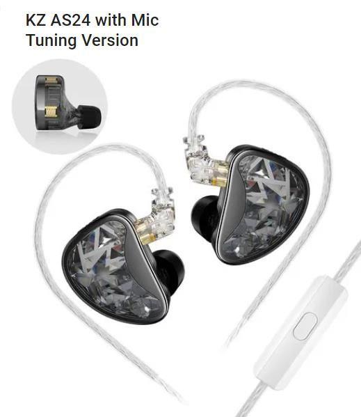 KZ Audífono AS24-SWITCH-MIC-0