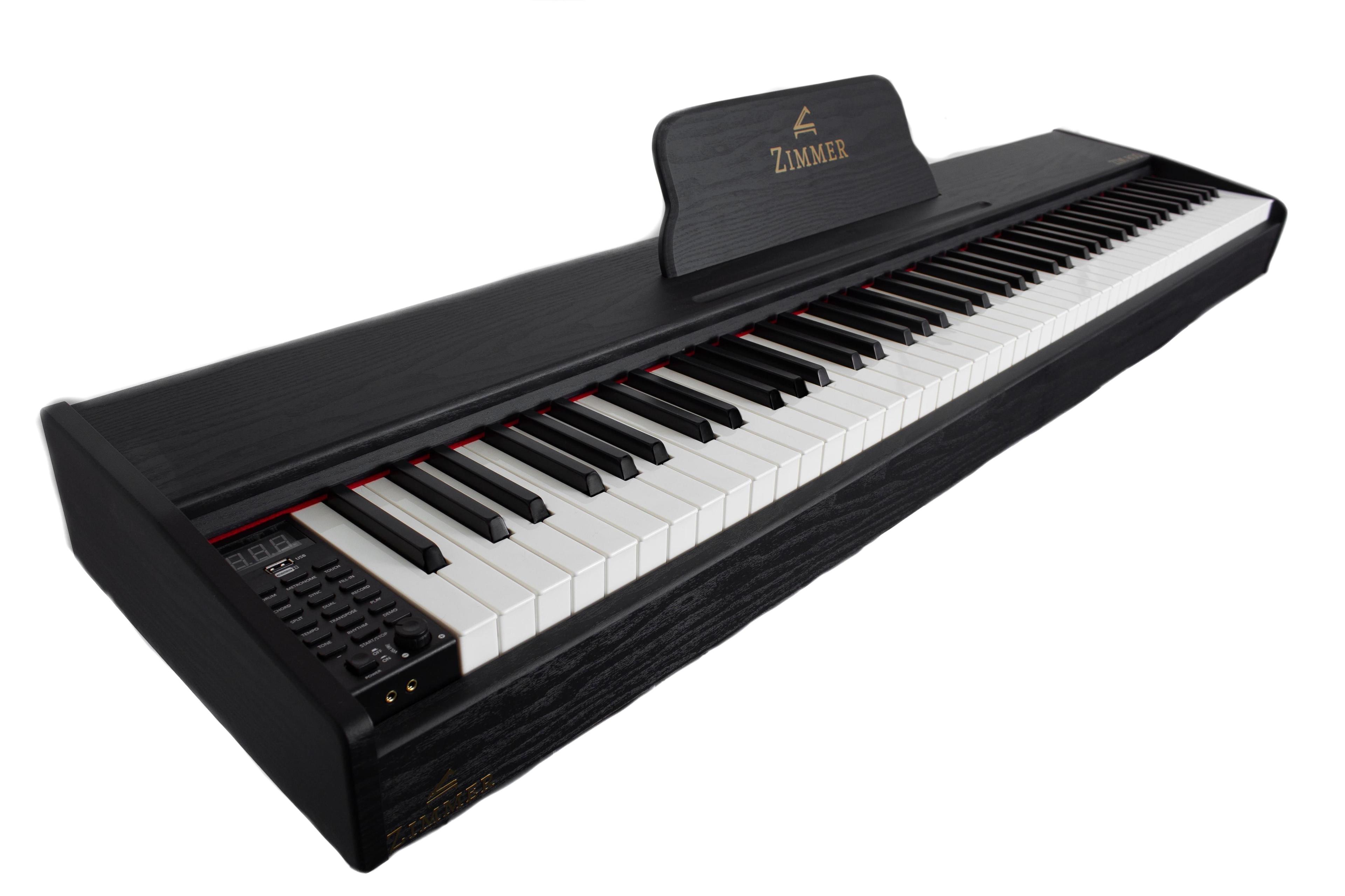 Piano Digital Portable Zimmer Negro ZIM-800-BK-4