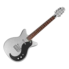 Guitarra Eléctrica Danelectro Silver Metal Flake 59Mj Smf-1