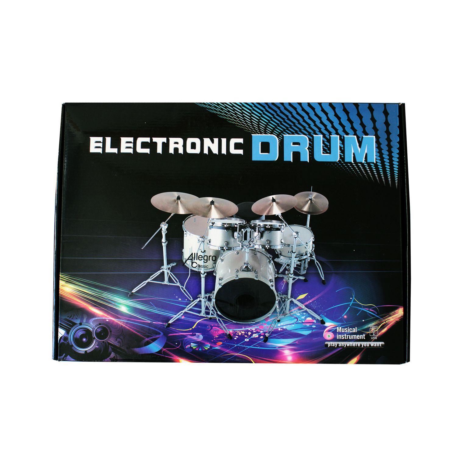 Batería Electrónica Con Parlantes Allegro Classic Dm-8-2