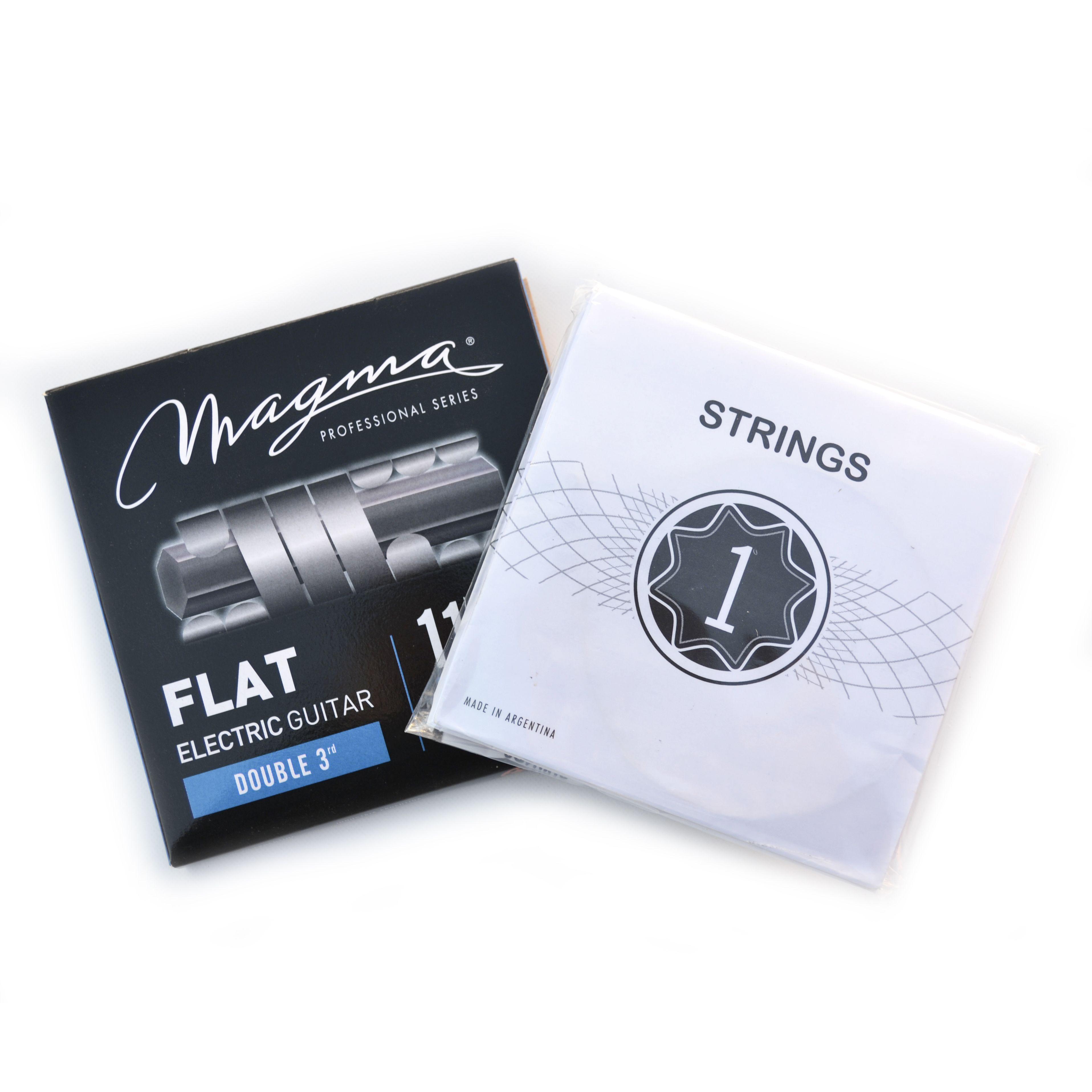 Set Cuerdas Guitarra Eléctrica  Flat GE160SF Magma-3