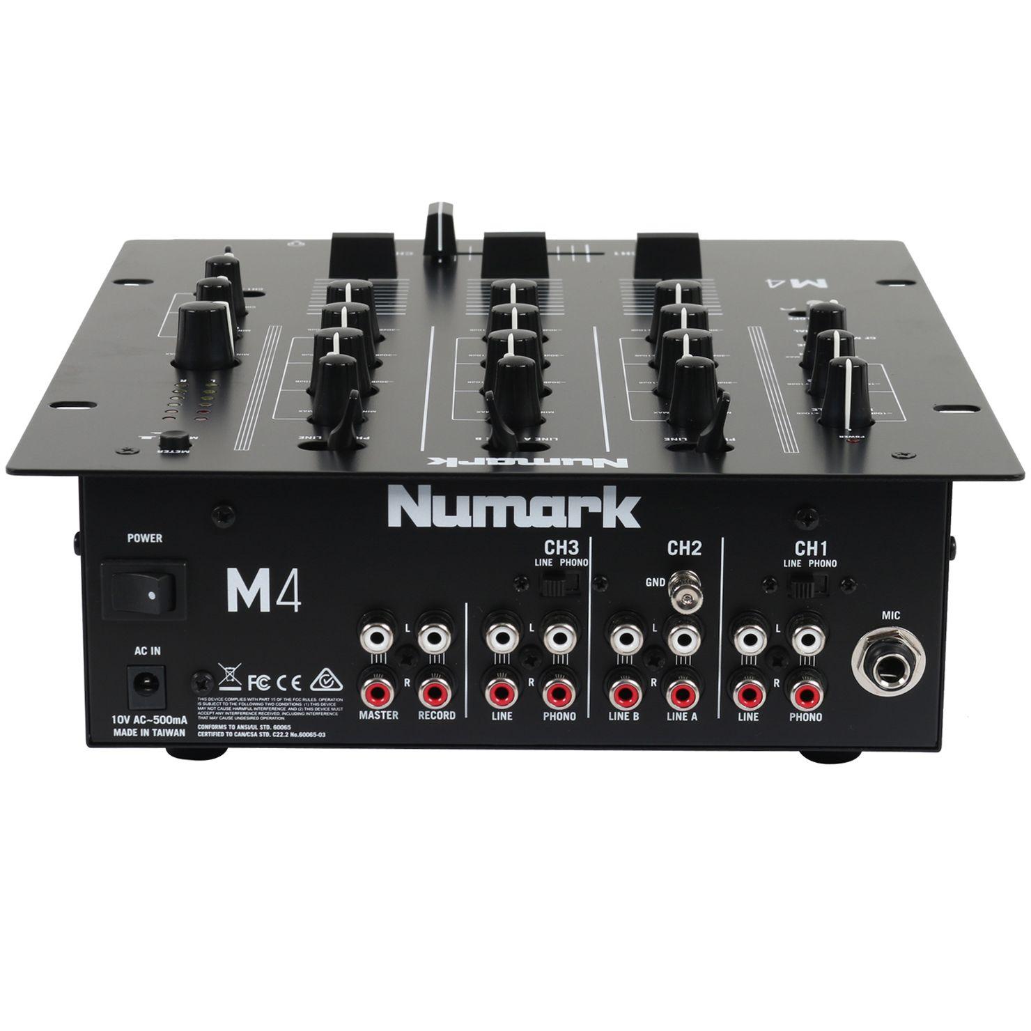 Mezclador Scratch De 3 Canales Para Djs M4 Black - Numark-2