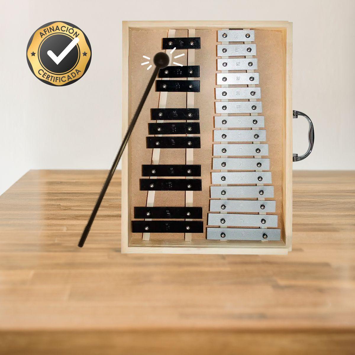 Metalófono Cromático De 25 Aluminio All25Ag-2