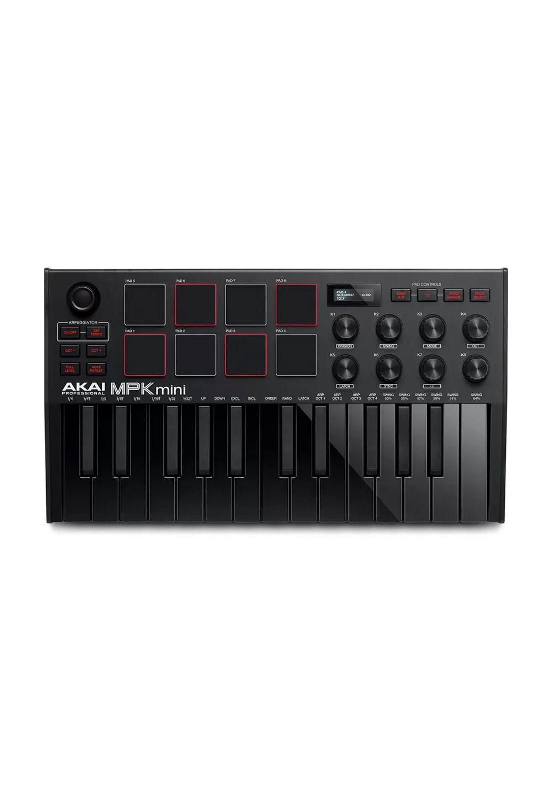 Controlador MIDI Akai MPK Mini MKIII - Black Edition-1