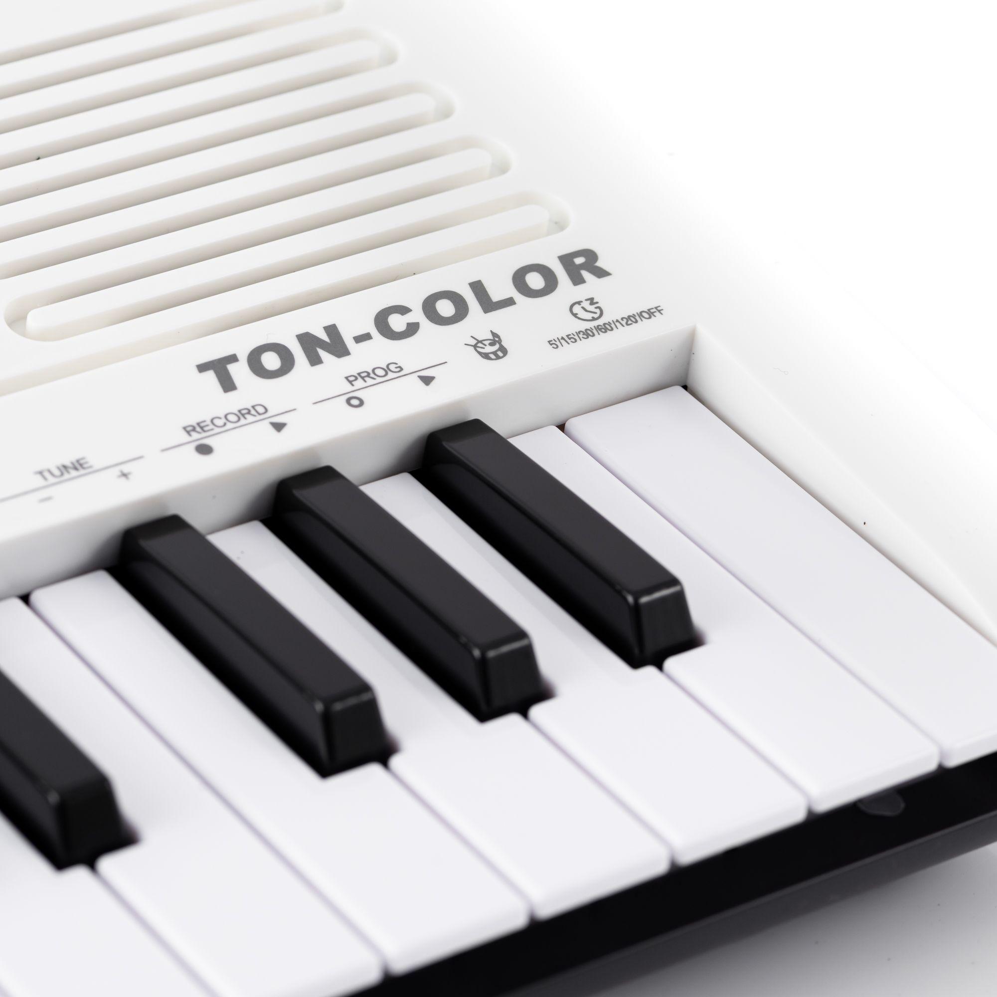TON-Color teclado 37 Notas White Tonic-3