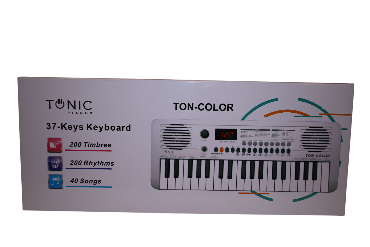 TON-Color teclado 37 Notas White Tonic-7