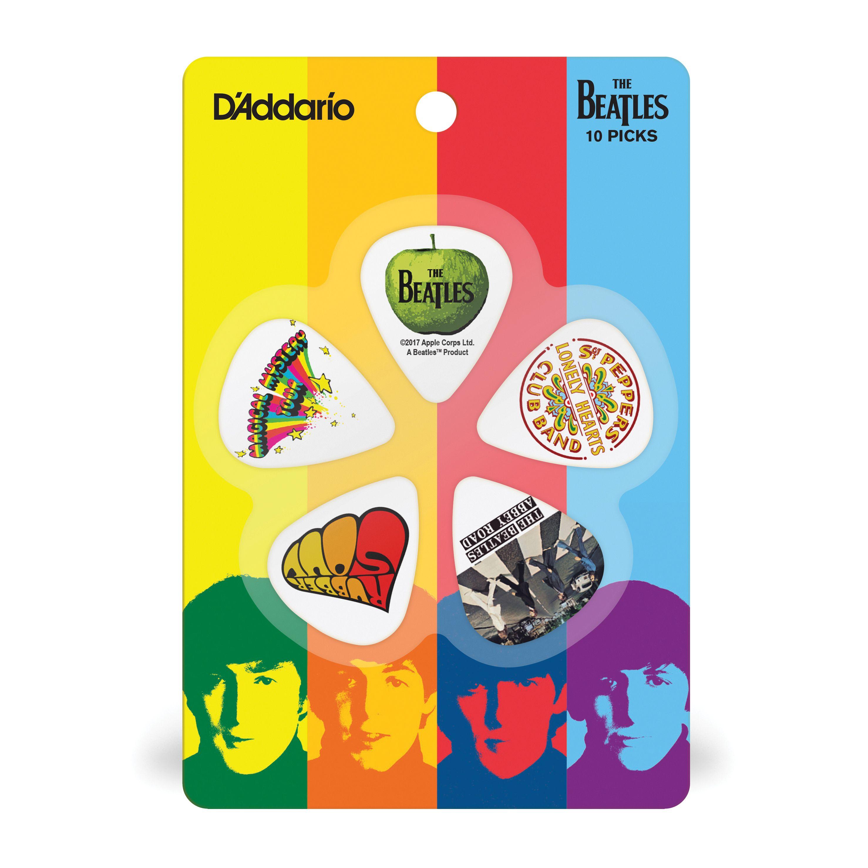 Uñetas 10 pack Beatles Album Med US 1CWH4-10B3 Daddario-2