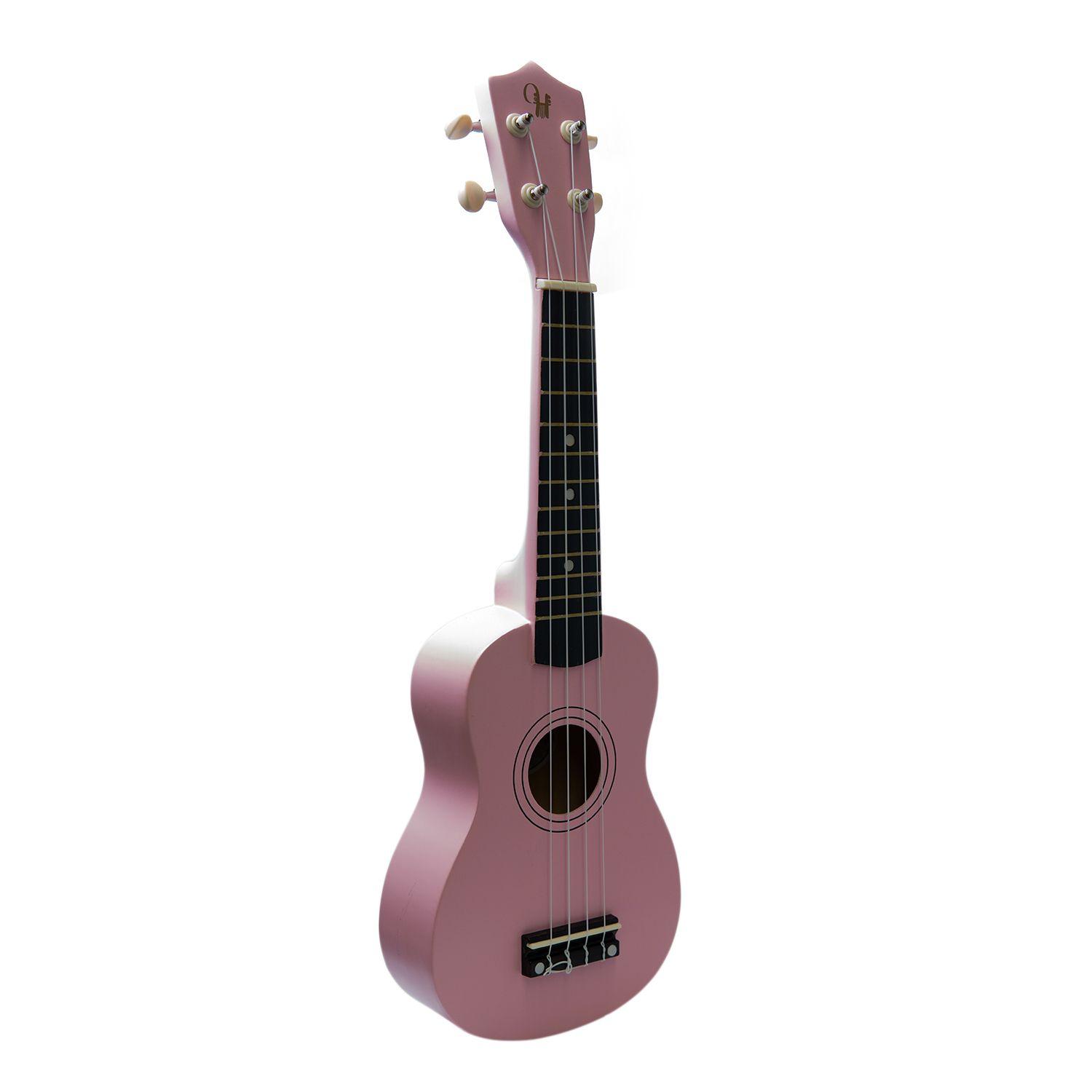 Full Pack Ukelele Soprano Hana Rosado + Afinador Cromático Clip + Strap Ukelele Allegro-1
