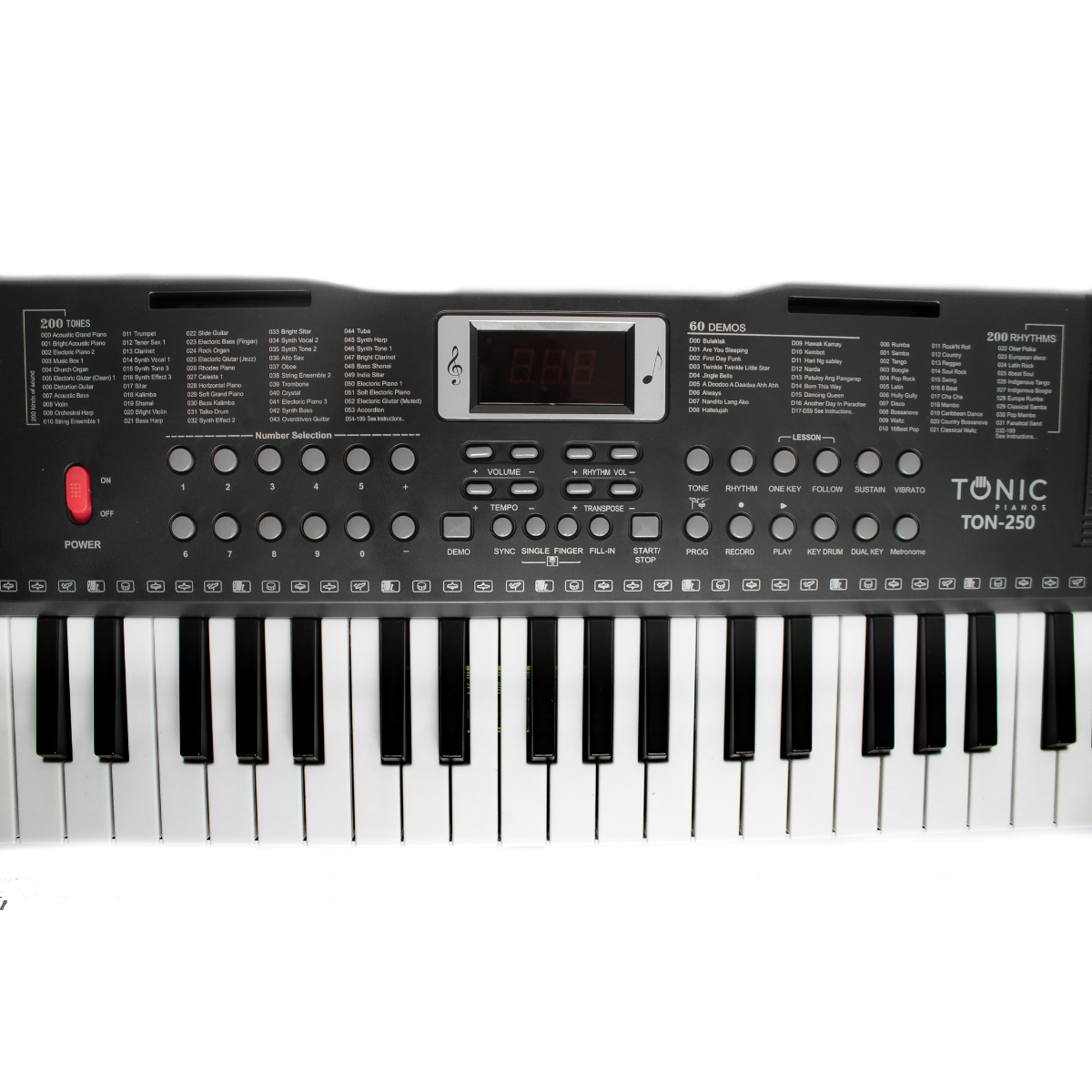 Teclado Musical Piano 61 Notas Ton-250 Tonic-2