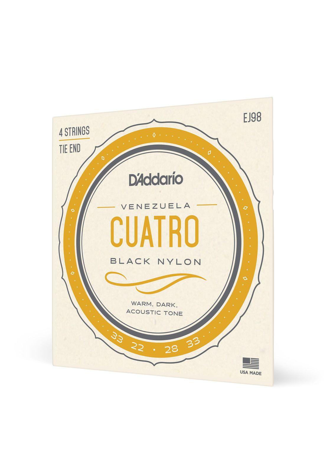 Set de cuerdas Cuatro Venezolano EJ98 Daddario-1