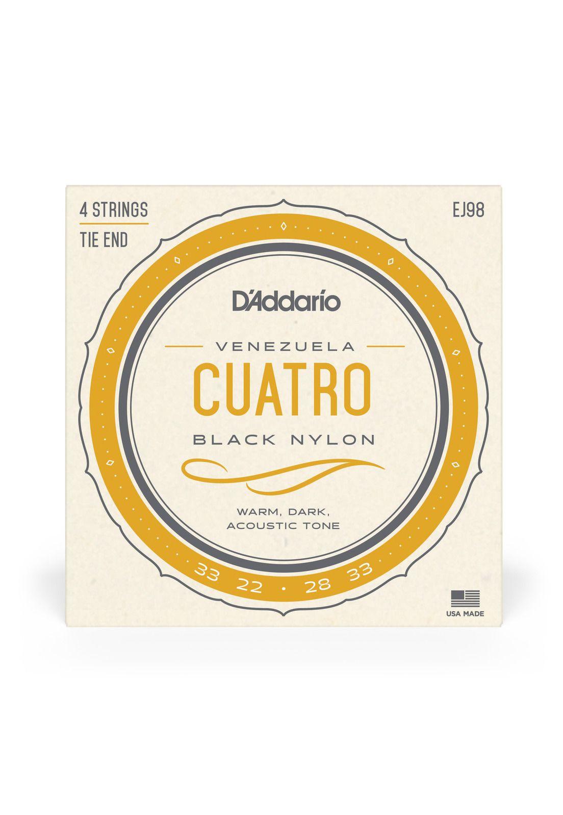 Set de cuerdas Cuatro Venezolano EJ98 Daddario-2