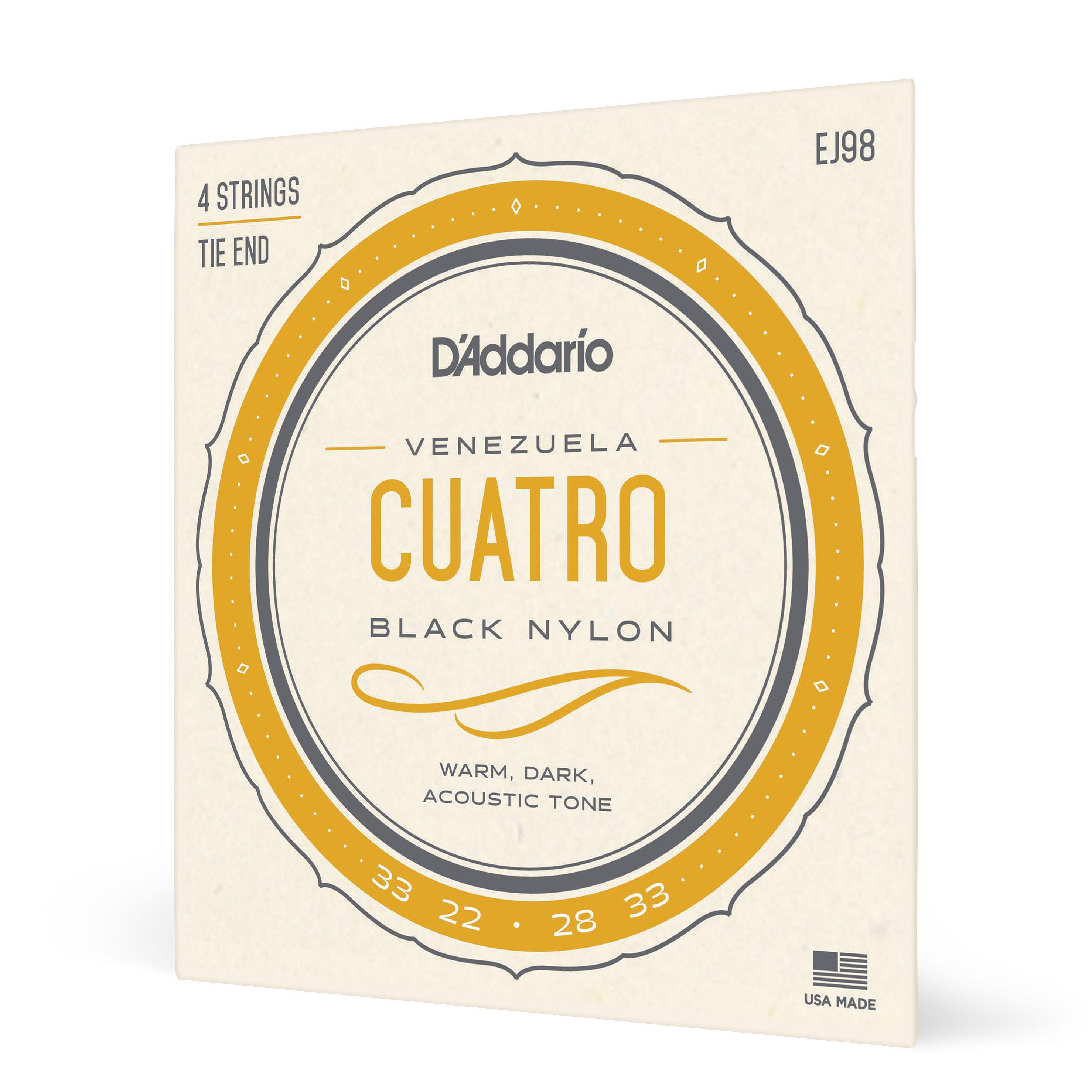 Set de cuerdas Cuatro Venezolano EJ98 Daddario-0