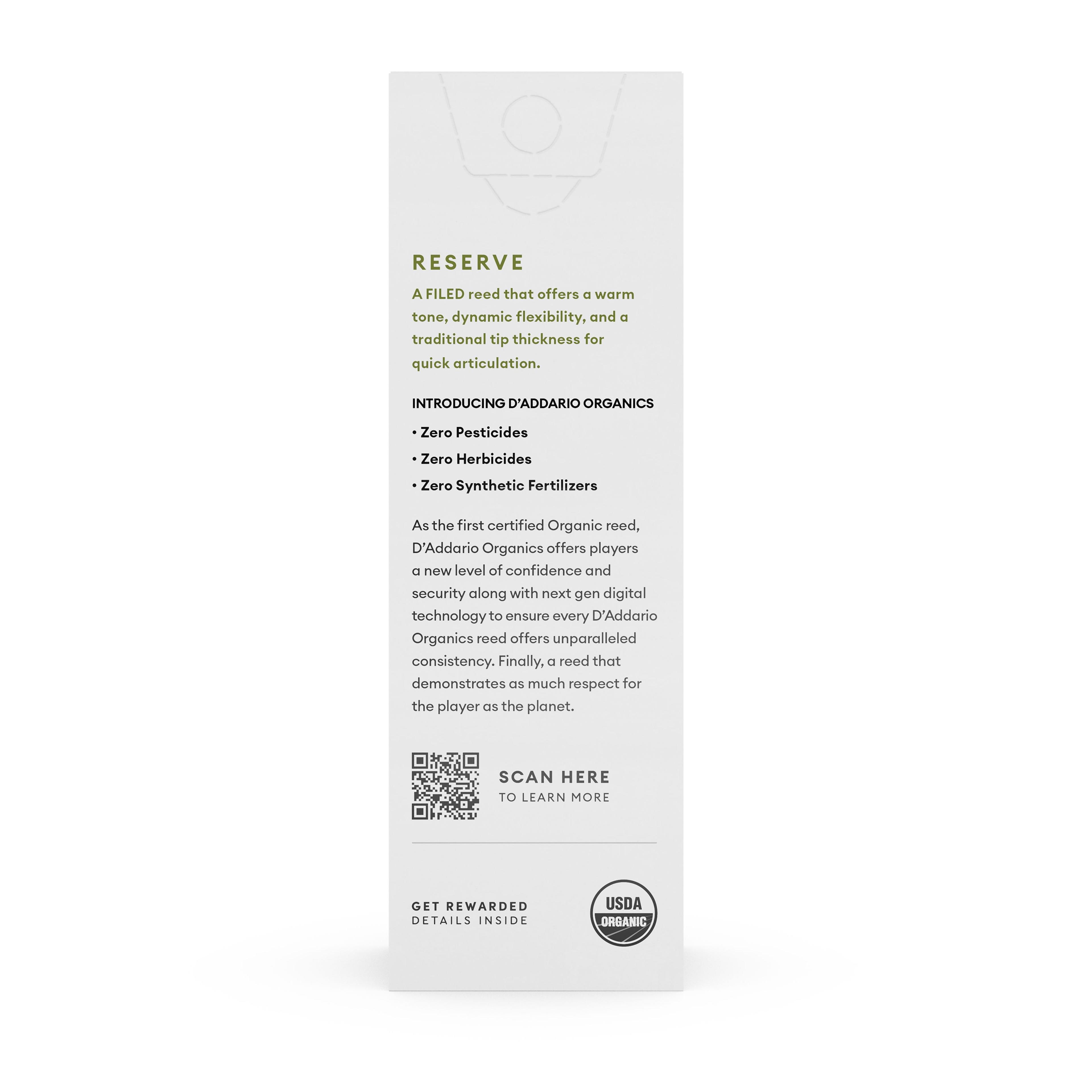 Cañas Saxo Tenor 2.5 Organic Reserve Pack 5 ODKR0525 Daddario-3