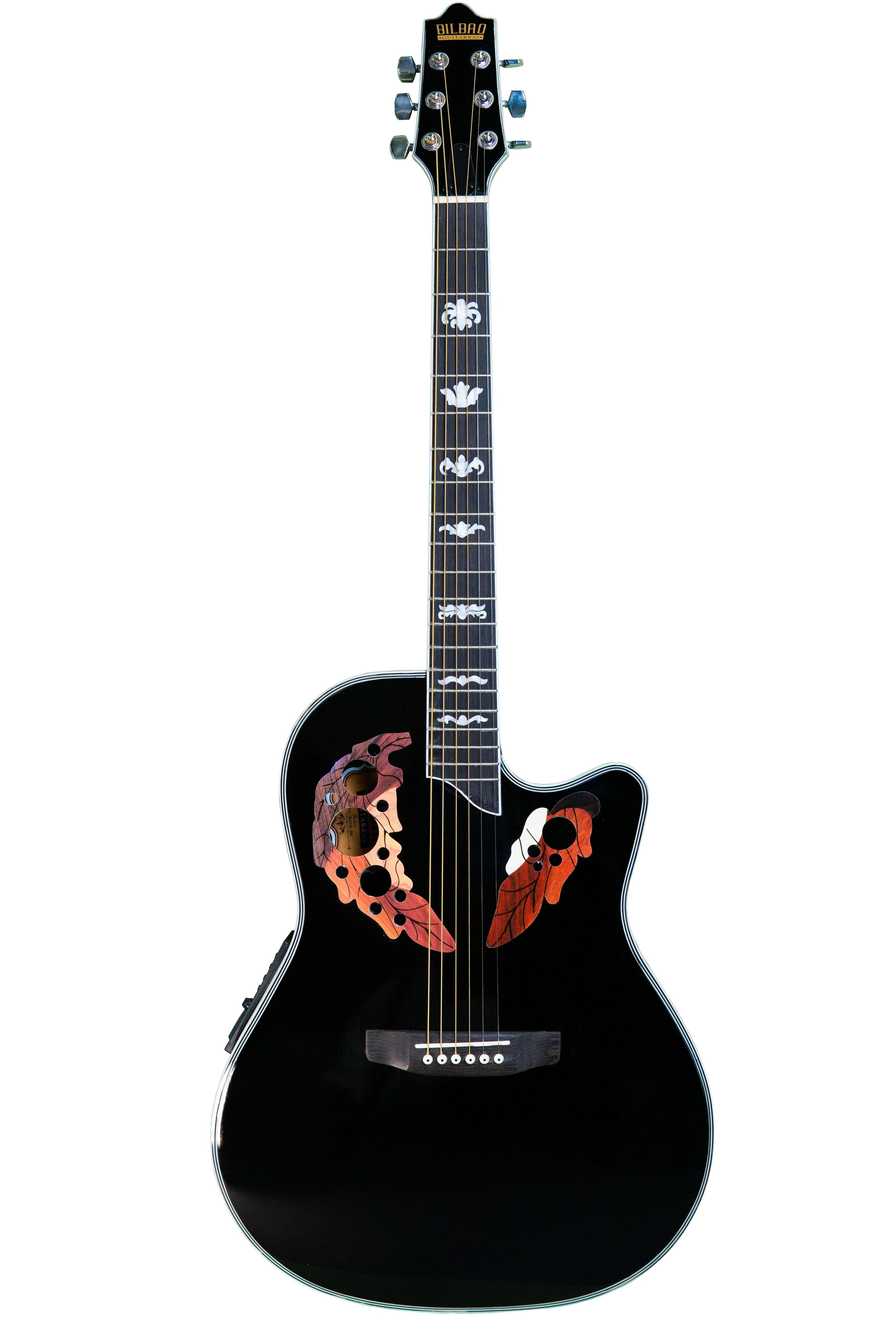Guitarra Electroacústica Bilbao BIL-800CE-BK + Funda-1