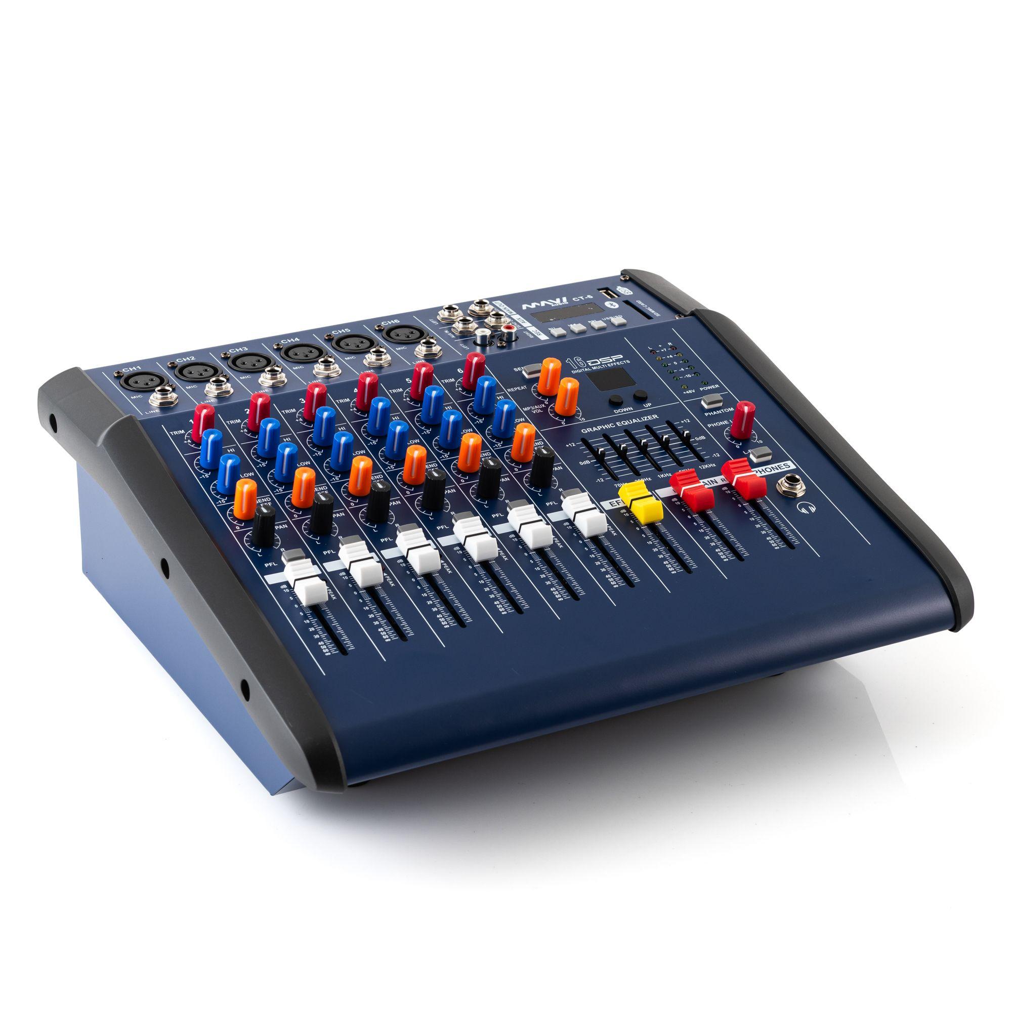Consola Power Mixer CT-6 Ch Mavi-3