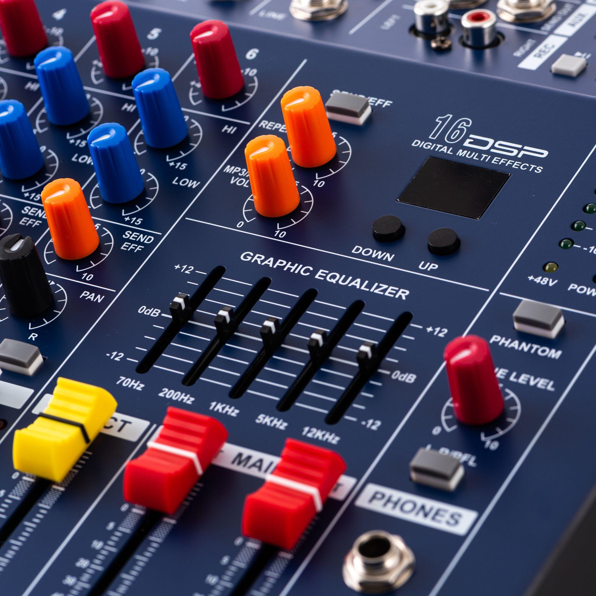 Consola Power Mixer CT-6 Ch Mavi-4
