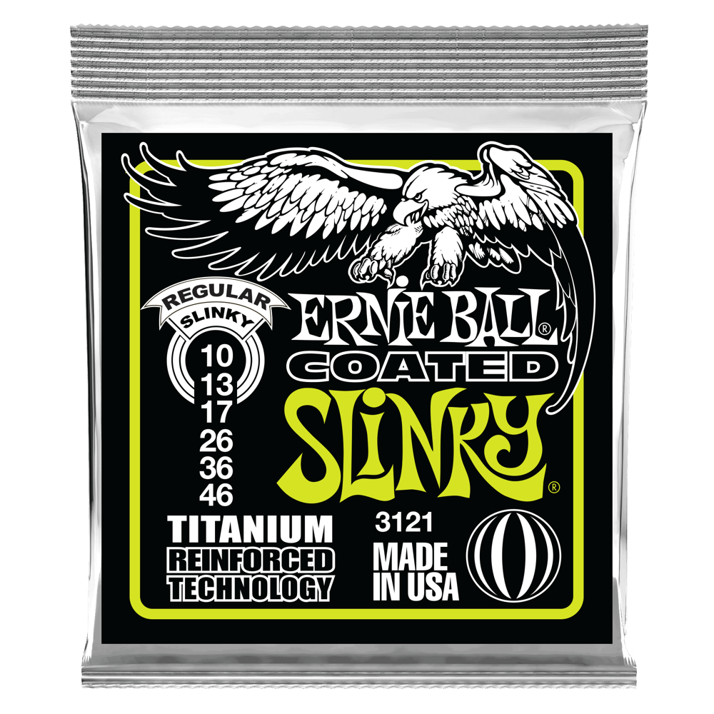 SET DE CUERDAS ERNIE  BALL SLINKY TITANIUM 10 - 46-0
