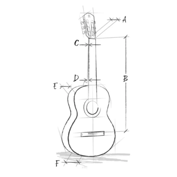 Guitarra Clásica 5P+Funda 4/4 25 Mm Alhambra-3