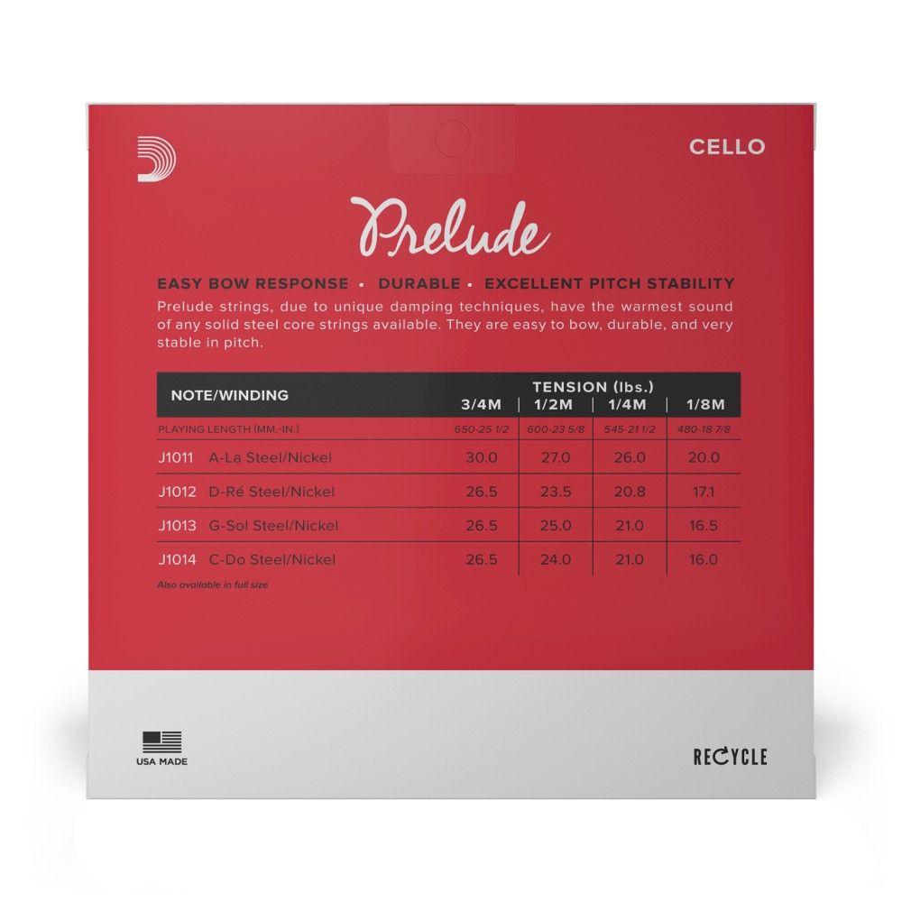 Set cuerdas Cello Prelude 1/2 Med J1010 1/2M Daddario-2