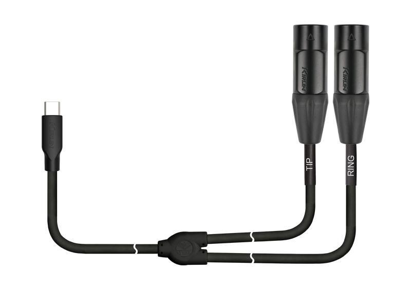 Cable USB-C a 2 XLR Macho 3M UY-C-390XE-3 Kirlin-2