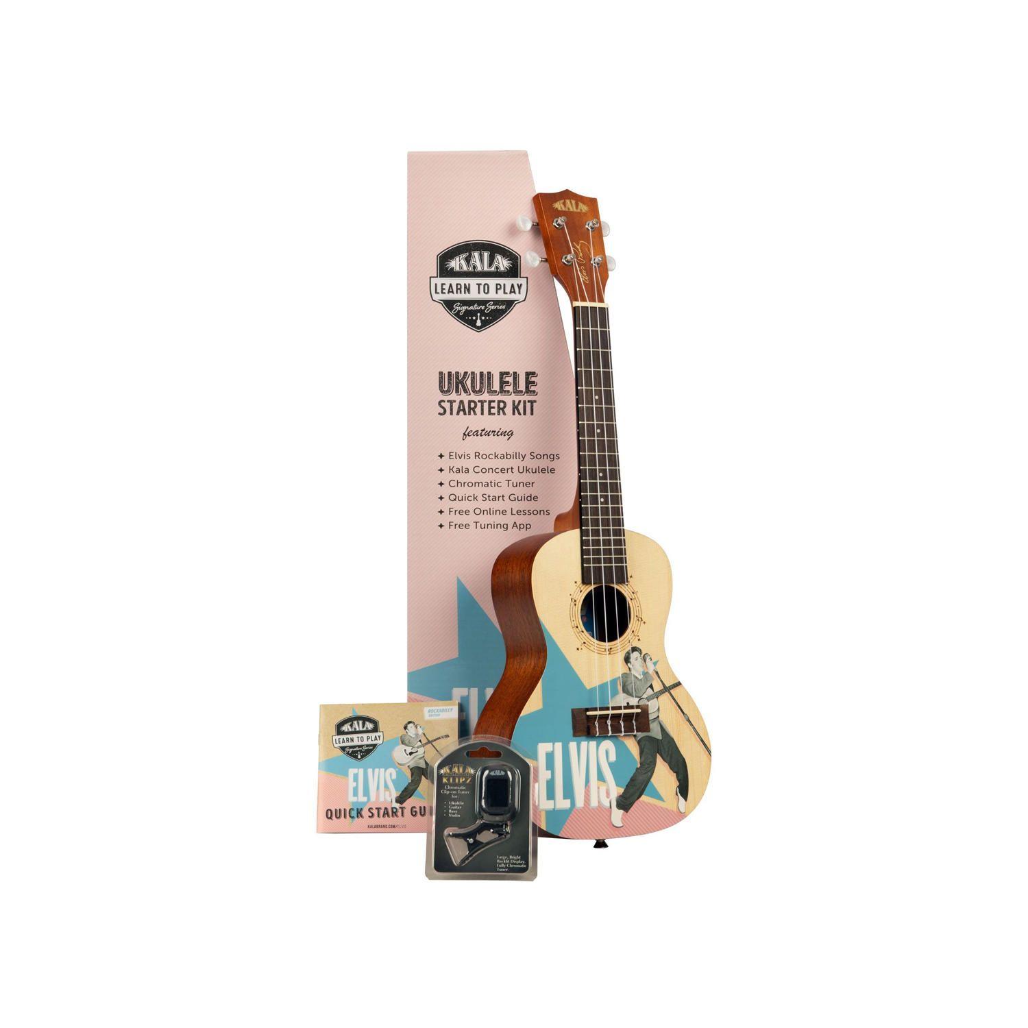 Ukelele Concierto Kala Elvis Rockabilly Kala-Ltp-C-Erb-0