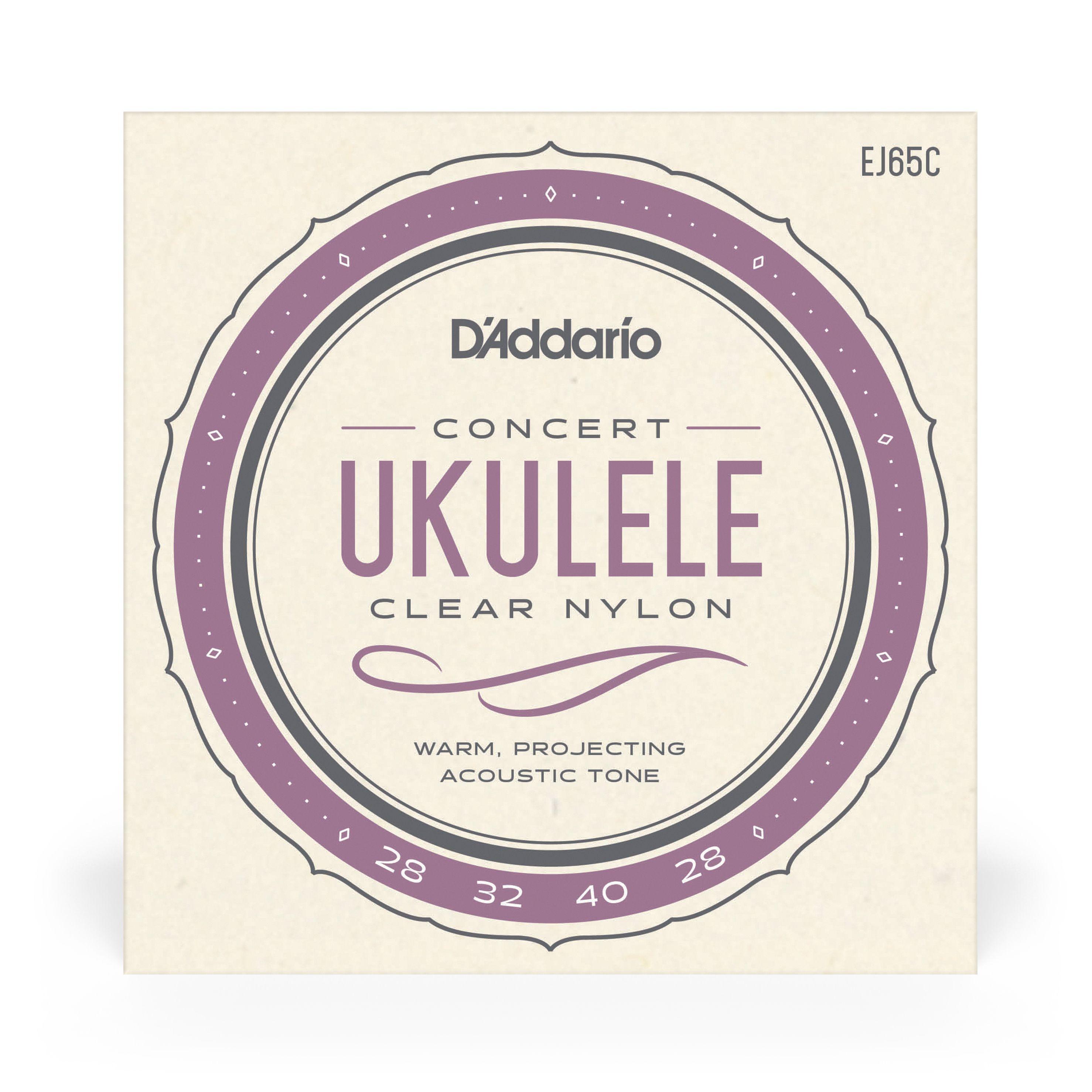 Set de cuerdas Ukelele Concert Clear EJ65C Daddario-1