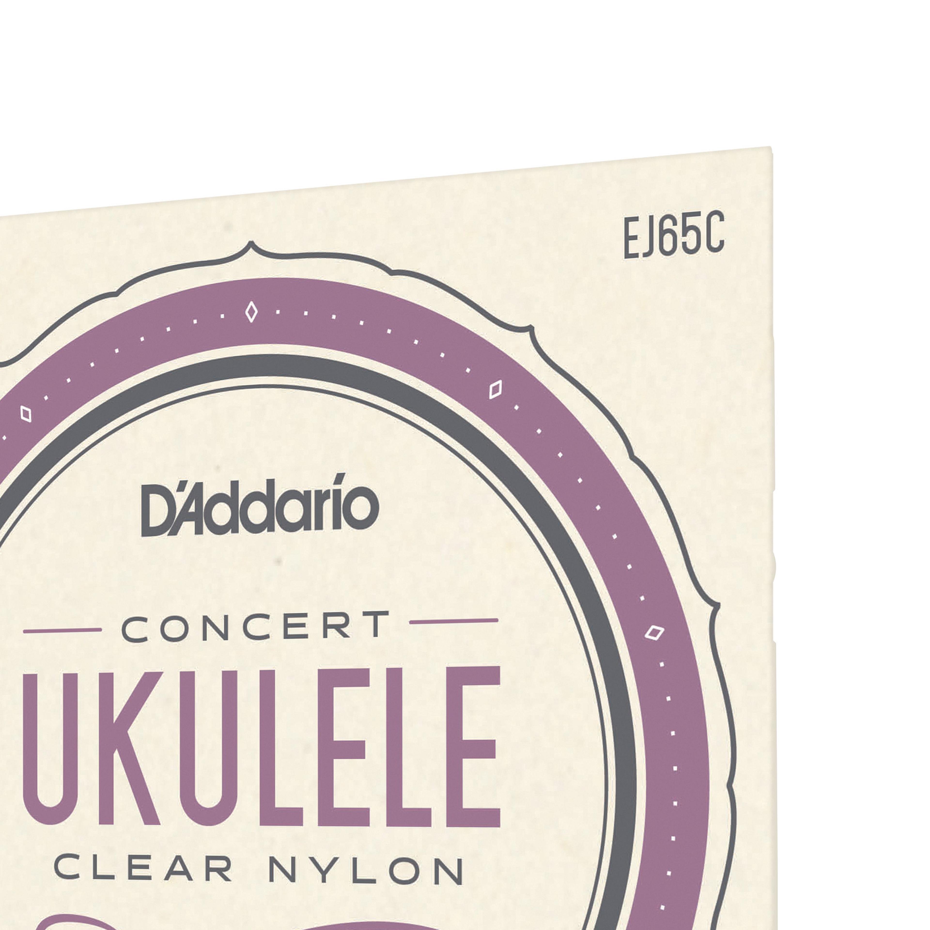 Set de cuerdas Ukelele Concert Clear EJ65C Daddario-3