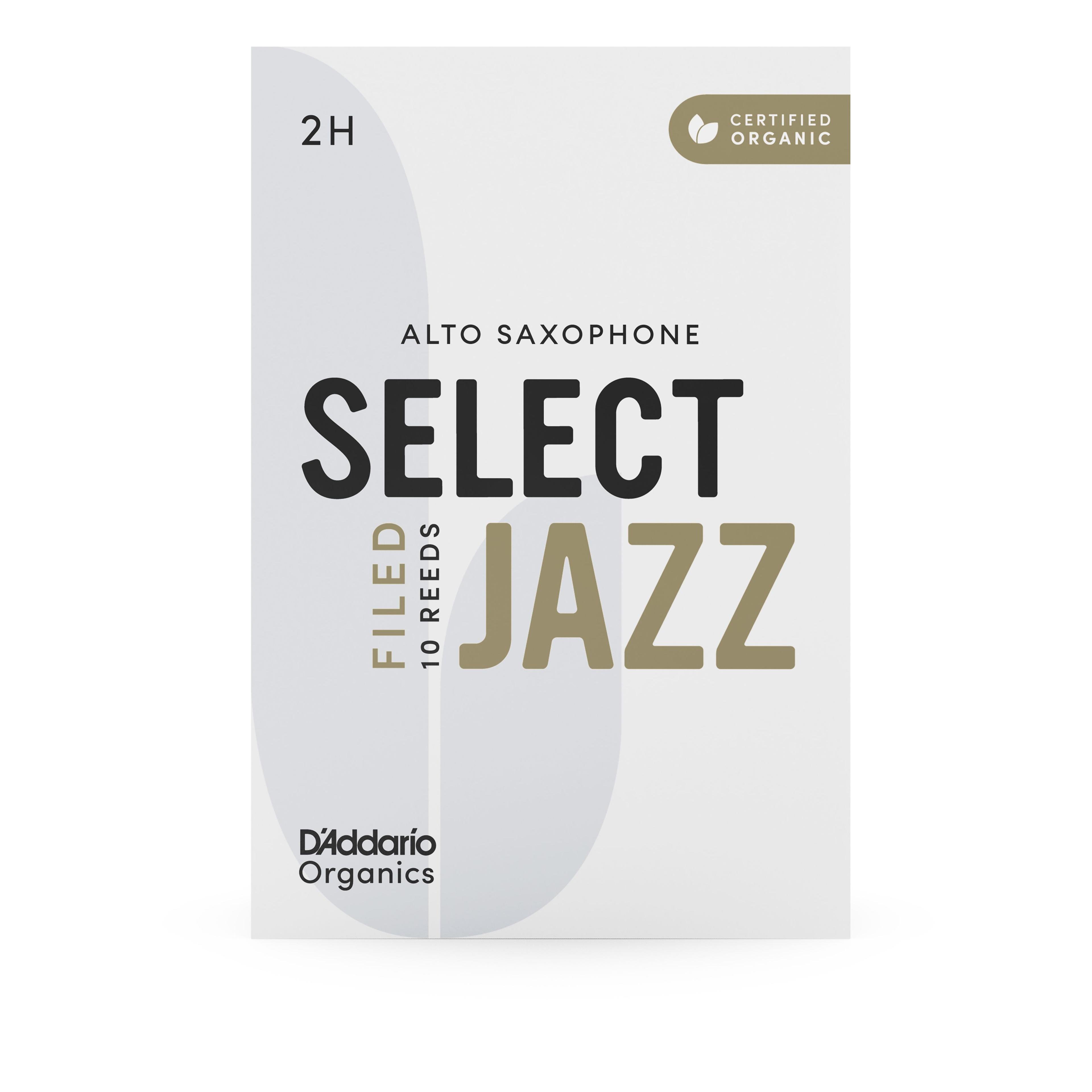 Cañas Saxo Alto 2H Organic Select Jazz Pack 10 Daddario-2
