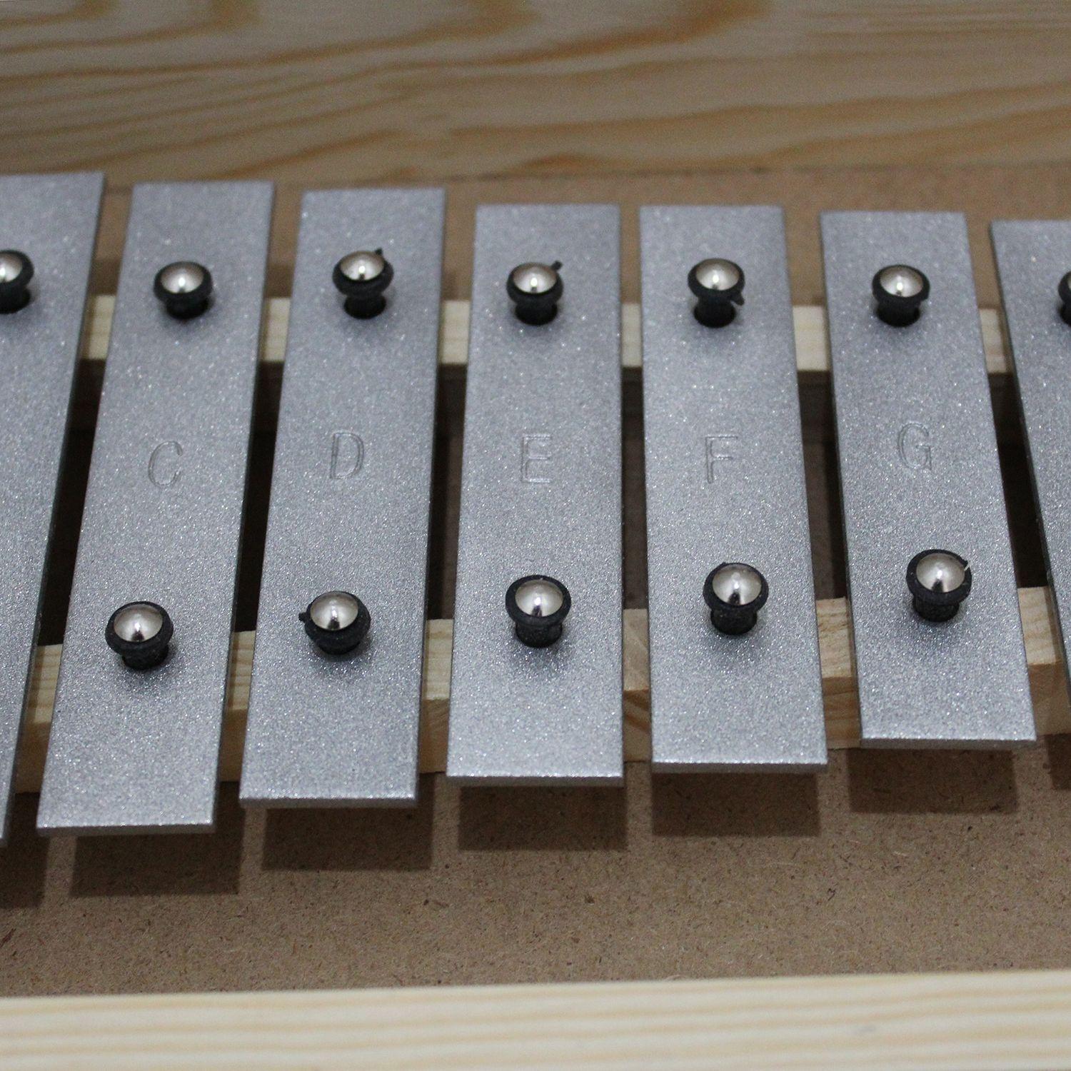 Metalófono Diatónico 13 Tonos Aluminio All13Ag-2