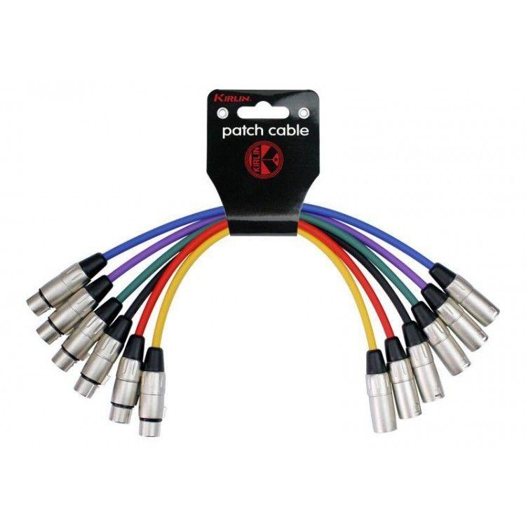 Juego 6 Cables Microfono 0,6M Xlr Macho-Hembra Mp6-480-0.6M-0
