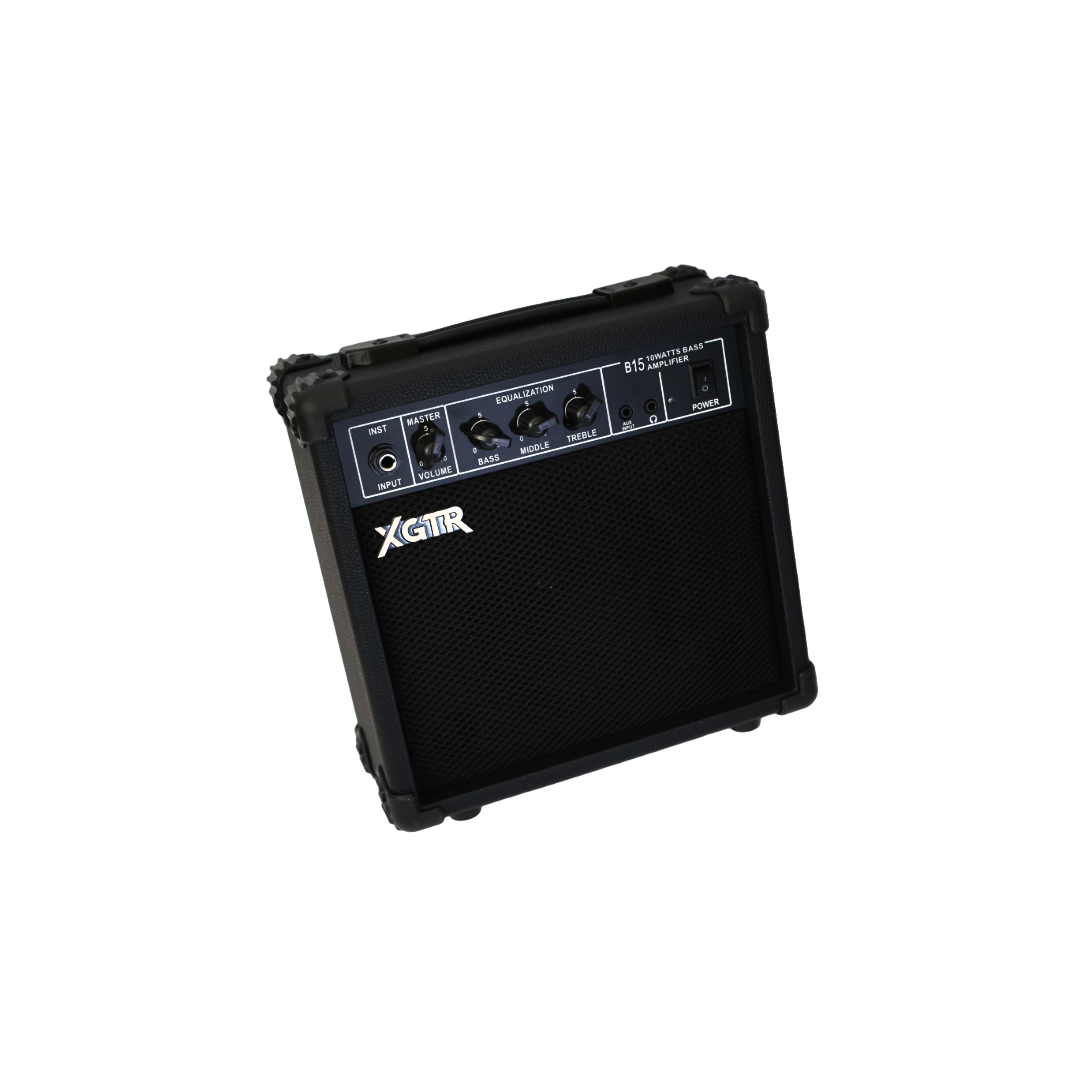 Pack Bajo Eléctrico LeftHand Precision SunBurst,Amp 15w XGTR-2