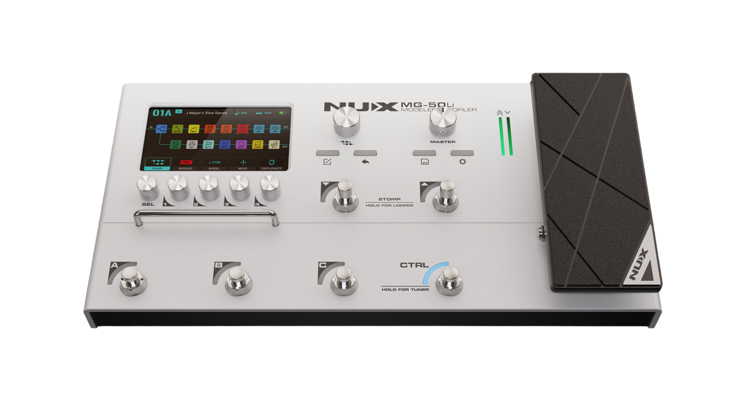Procesador Multiefectos Mg-50Li White Nux-7