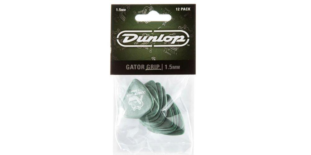 Set Uñetas Dunlop Gator Grip Verde 1.5mm Dunl417P1.50-2