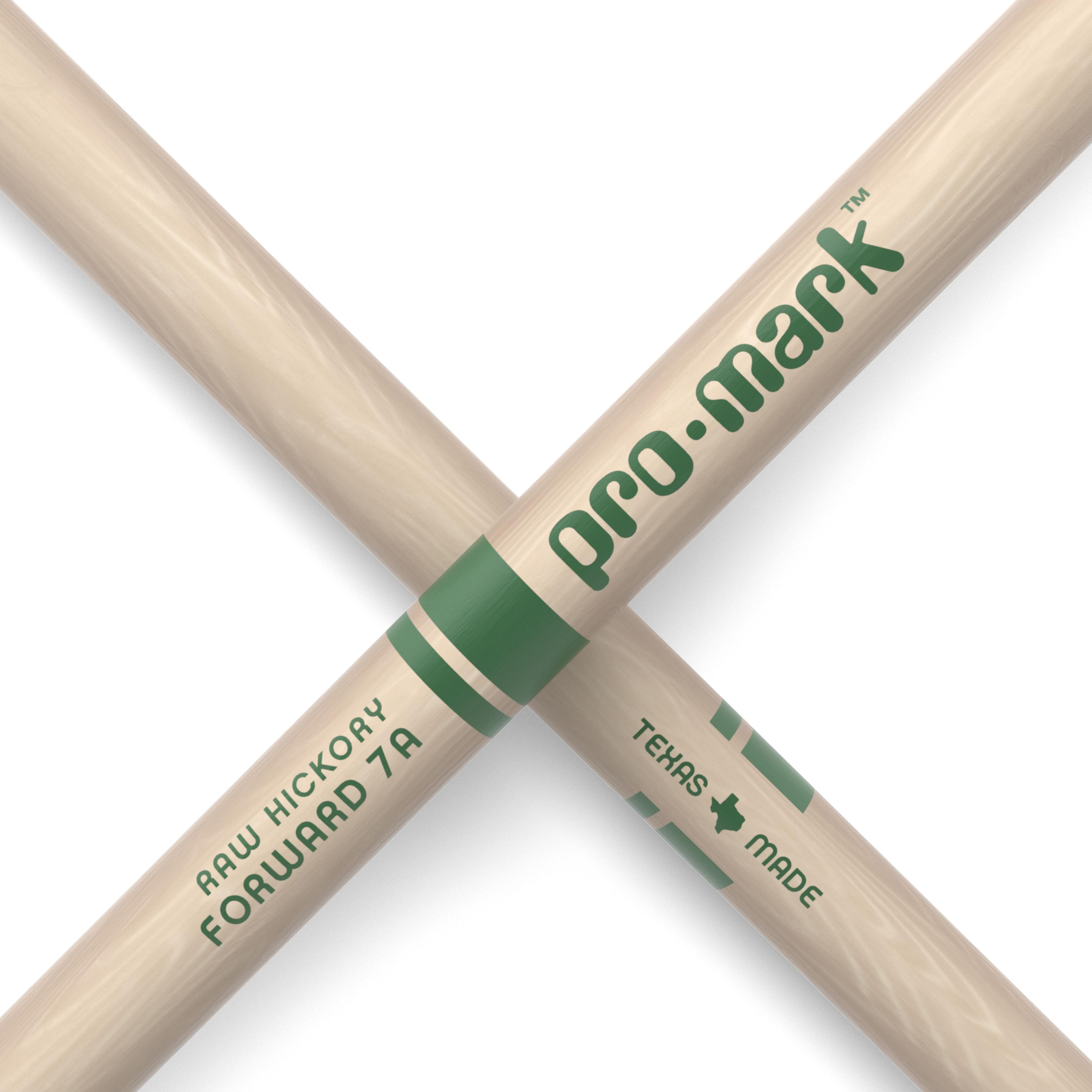 Baquetas 7A Raw Nylon Hickory Forward Pro Mark-4