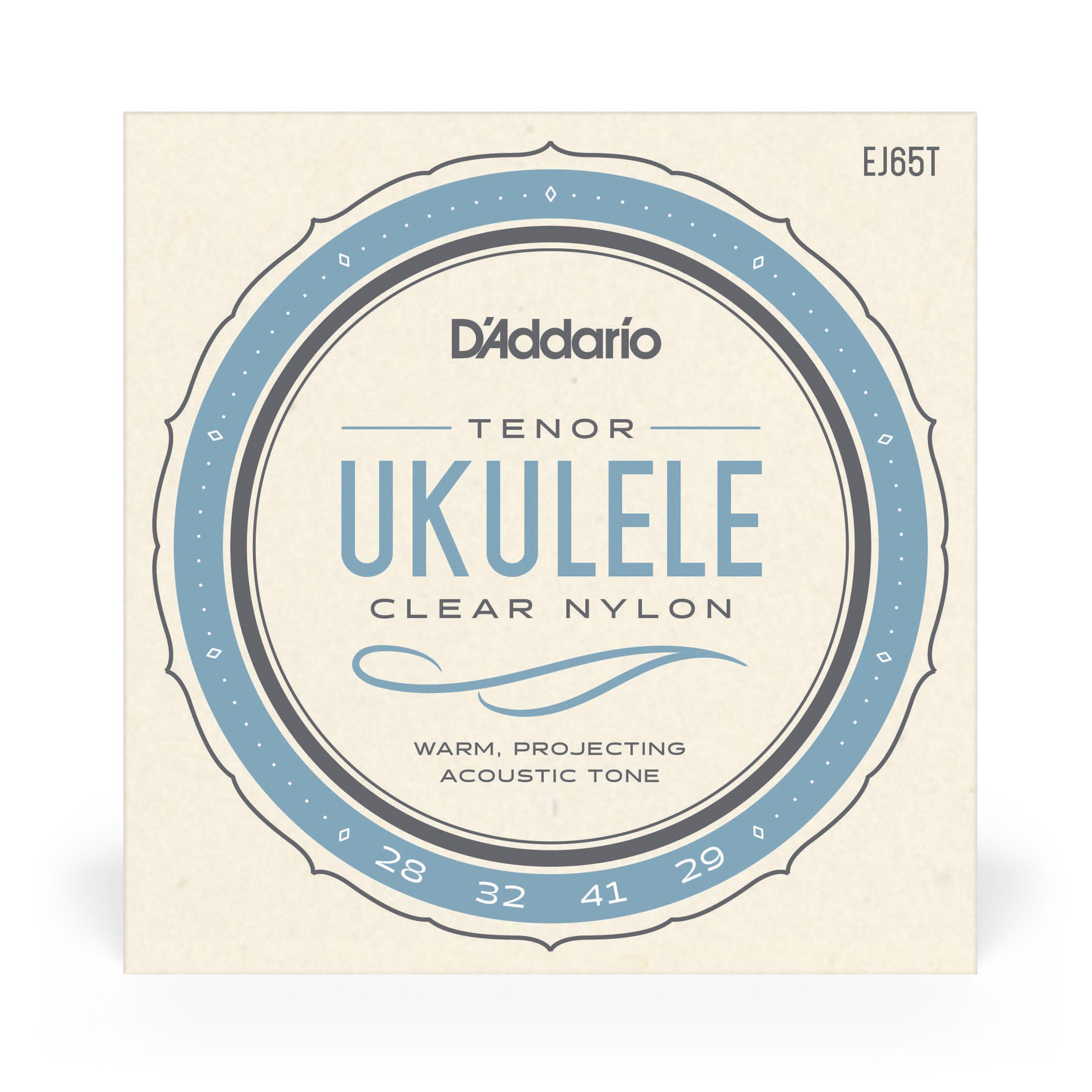 Set de cuerdas Ukelele Tenor Clear EJ65T Daddario-1