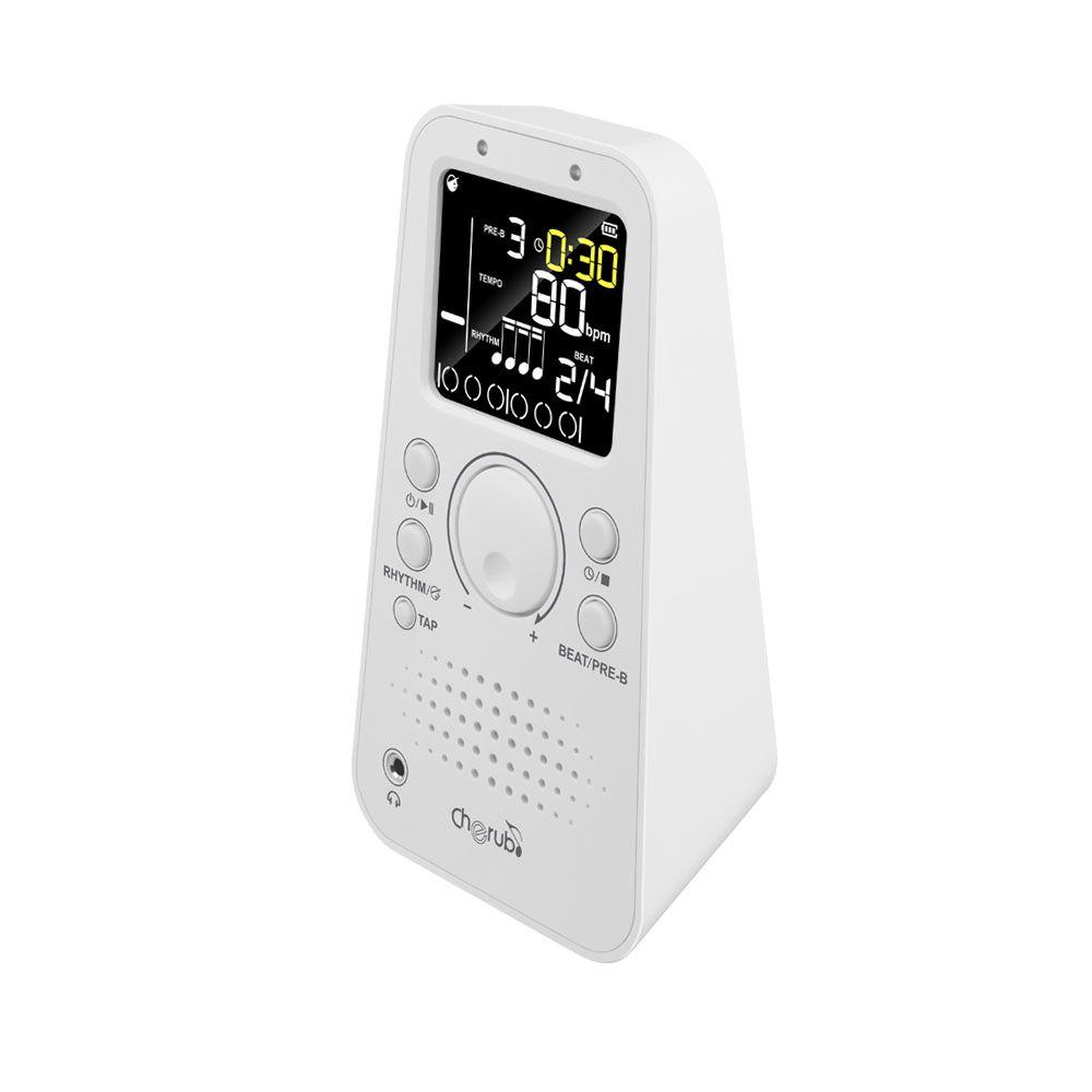 Metrónomo Recargable Blanco Cherub WSM-289-2