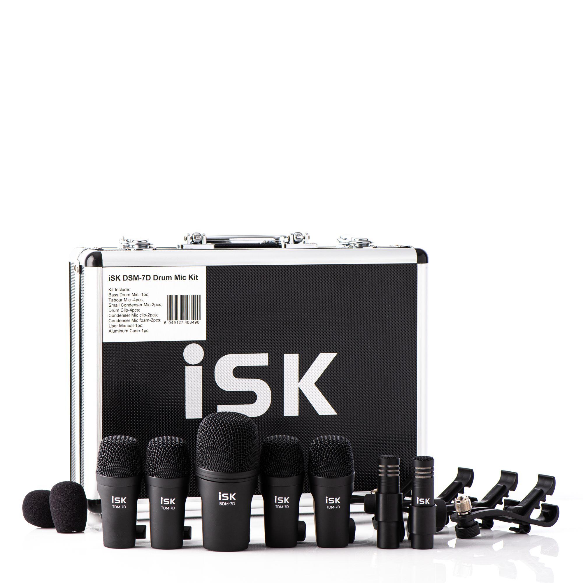 Set de Micrófonos para bateria piezas DSM-7D ISK-0