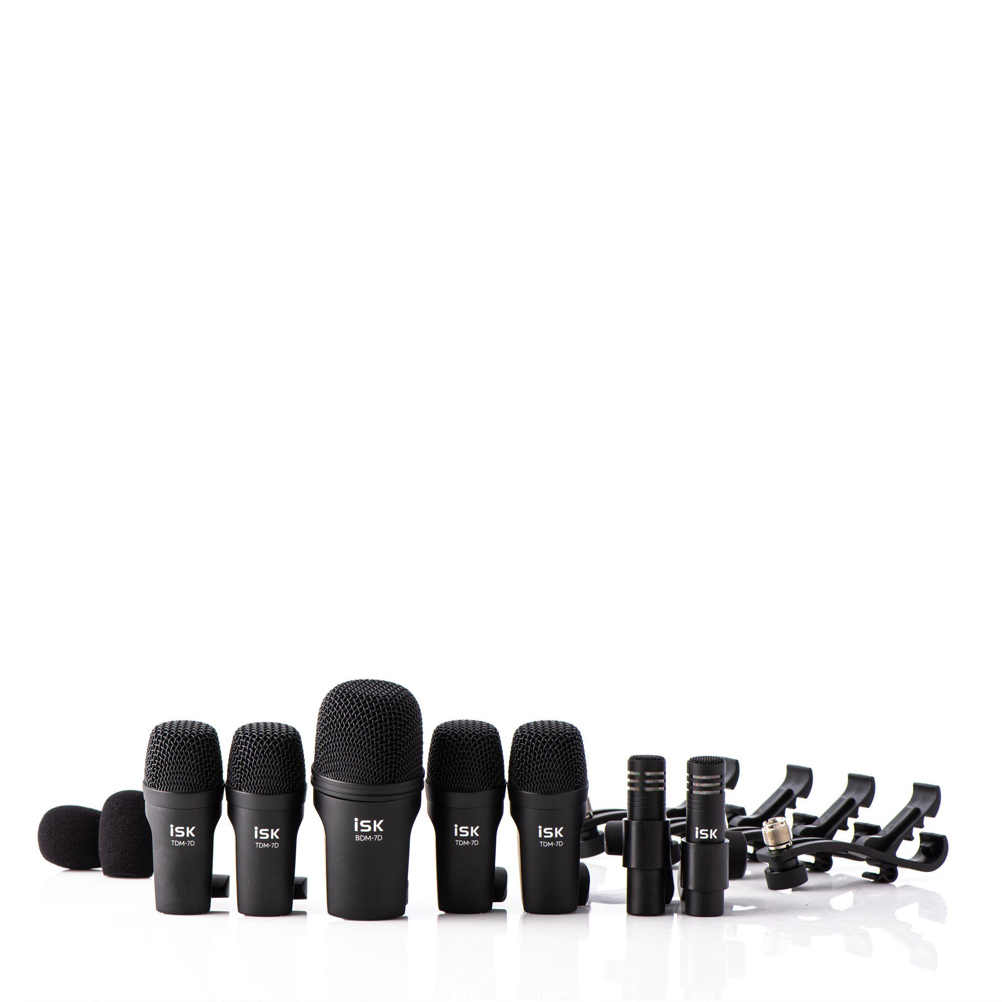 Set de Micrófonos para bateria piezas DSM-7D ISK-2