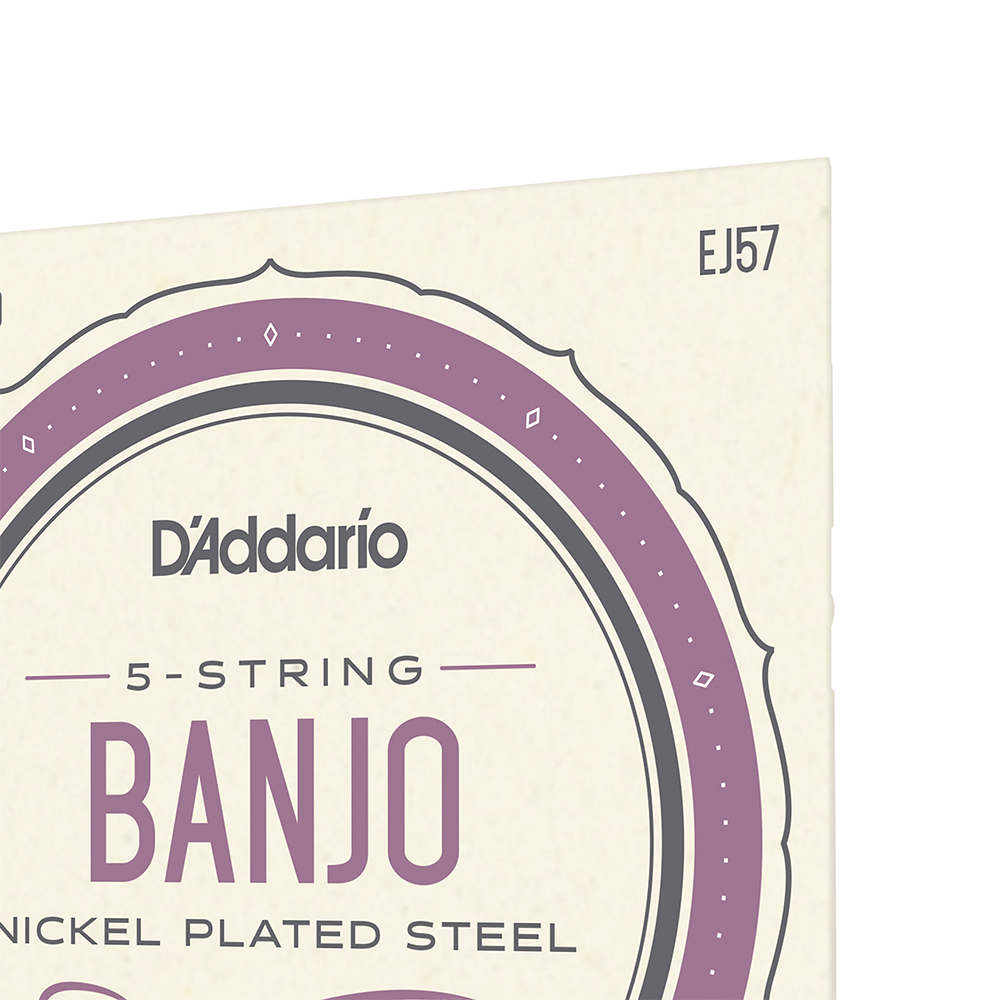 Set de cuerdas Banjo Nickel Custom EJ57 Med Daddario-3